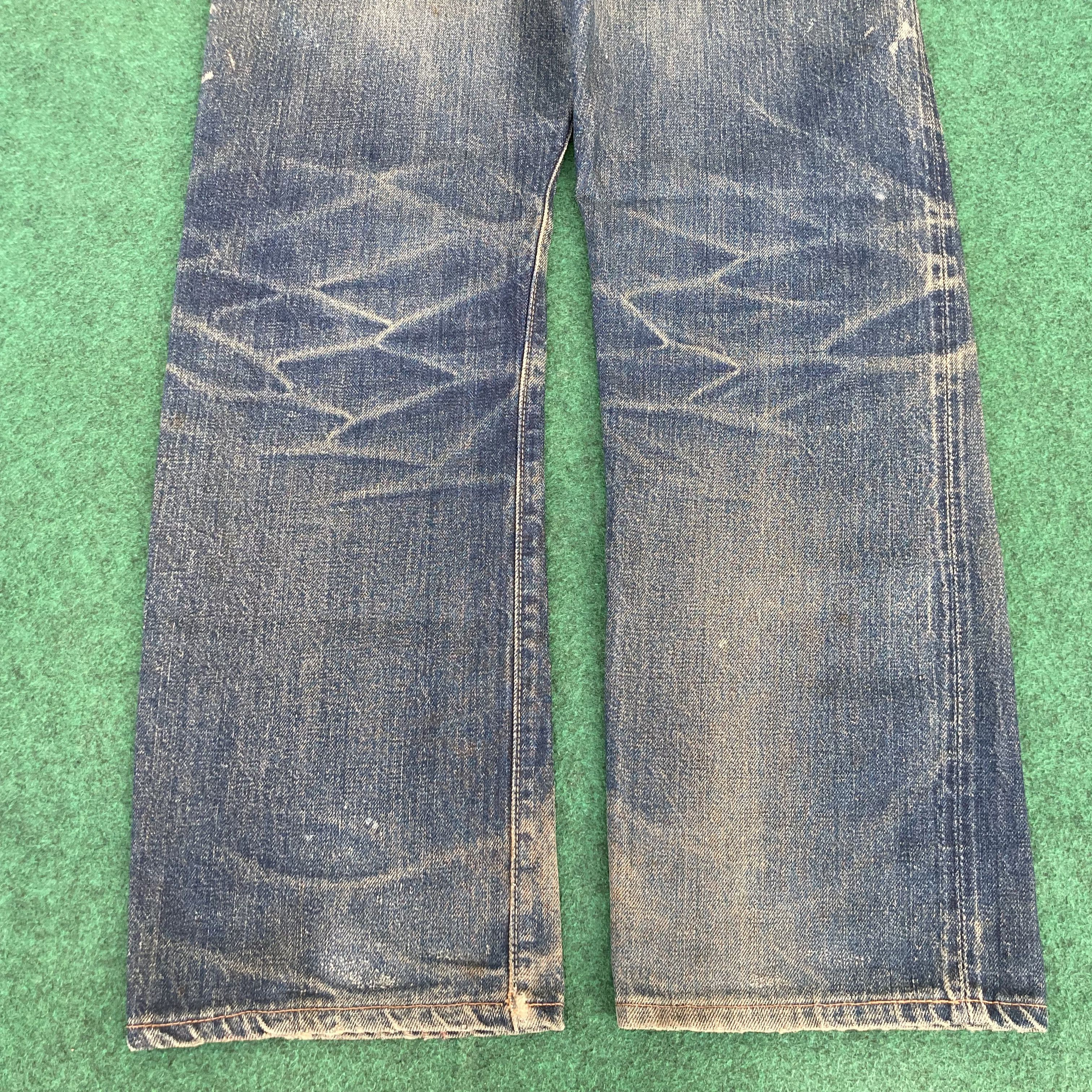 Johnbull Vtg Sewing Chop John Bull Osaka Denim Japan Selvedge Jeans Size US 27 - 16 Thumbnail