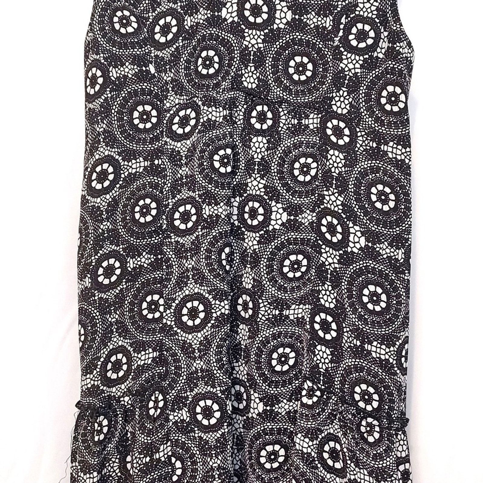 Other AS U WISH Black White Floral Lace V-Neck Tank Dress Size M / US 6-8 / IT 42-44 - 8 Thumbnail