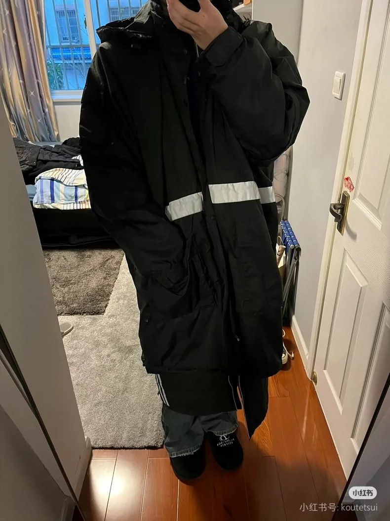 Balenciaga Balenciaga 3m Reflective Chest Embroidered Long Cotton Jac Size US S / EU 44-46 / 1 - 6 Thumbnail