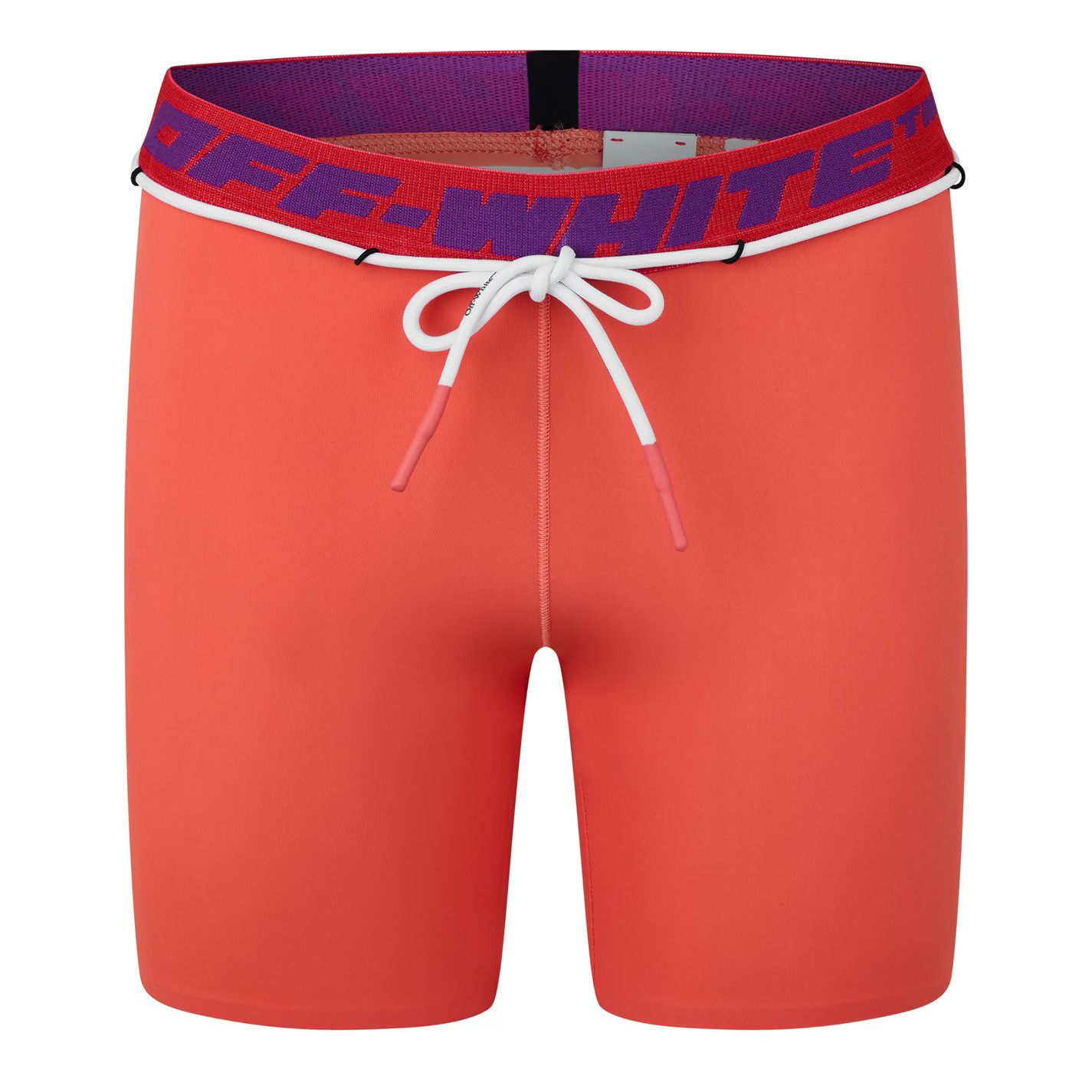 Off-White o1g2r1mq0125 Logo Short in Coral Red Size 25" / US 0 / IT 36 - 1 Thumbnail