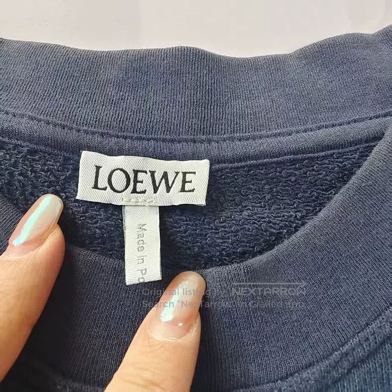 Loewe Loewe Navy striped logo sweatshirt, autumn and winter long Size S / US 4 / IT 40 - 3 Thumbnail