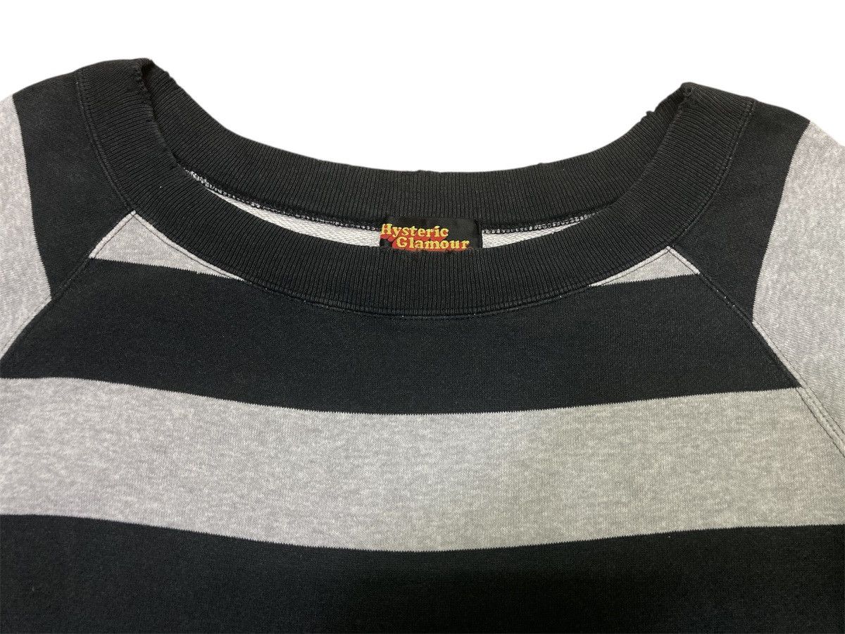 Hysteric Glamour Vintage Hysteric Glamour Wide-Neck Stripes Sweatshirt Size M / US 6-8 / IT 42-44 - 5 Thumbnail