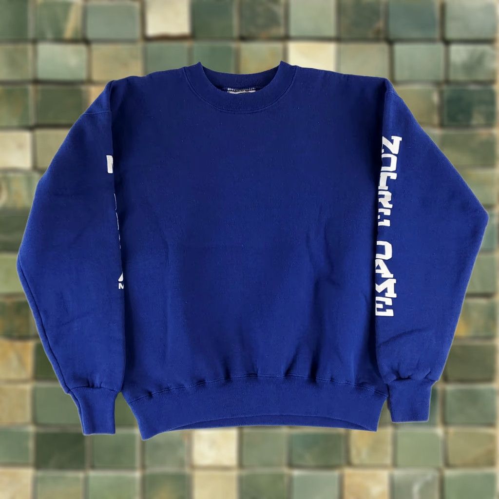 Lee VINTAGE Lee Heavyweight Sweatshirt Notre Dame Miles Blue Made USA Mens L Shirt Size US L / EU 52-54 / 3 - 1 Thumbnail