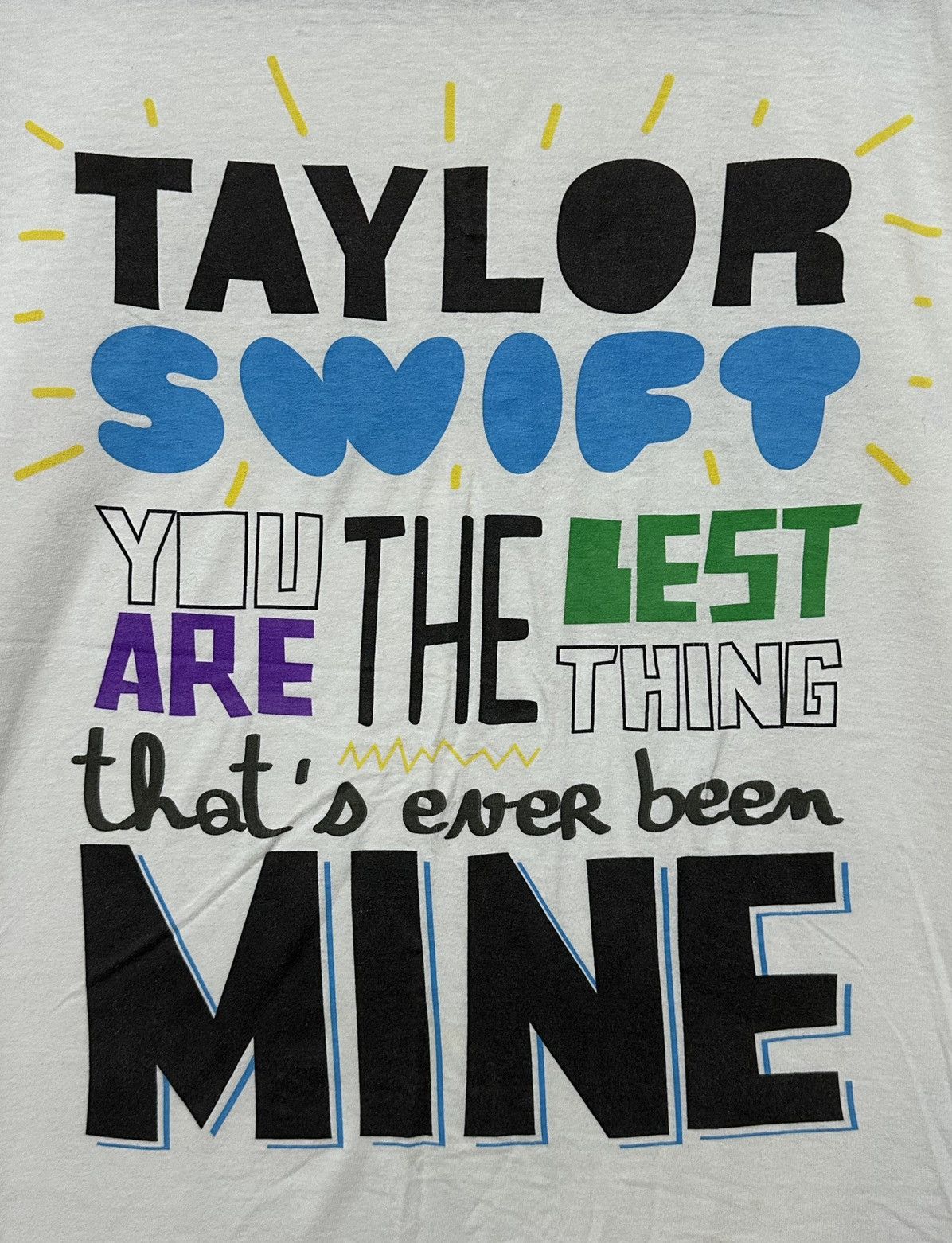 Other Taylor Swift Mine Song Lyrics Shirt Size US L / EU 52-54 / 3 - 4 Thumbnail