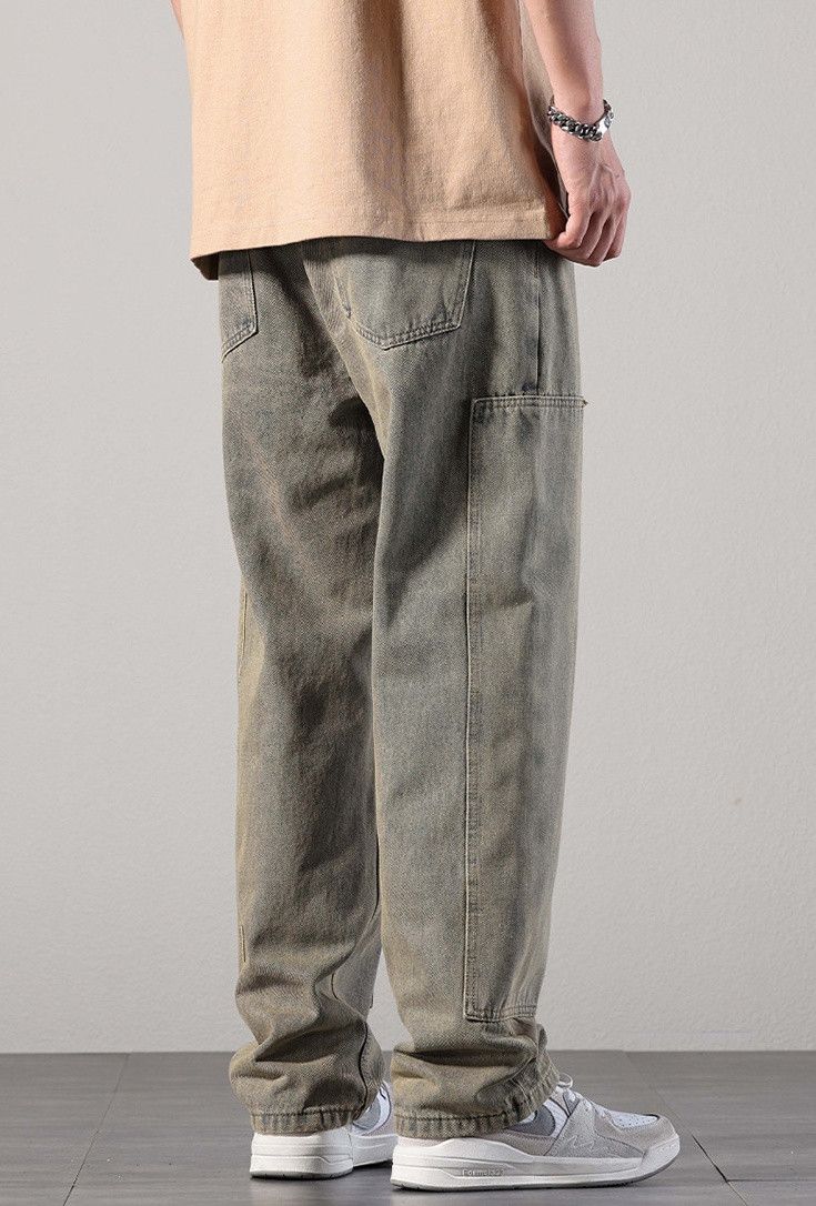 Japanese Brand × Jean Retro all-match casual washed distressed jeans Size US 32 / EU 48 - 3 Thumbnail