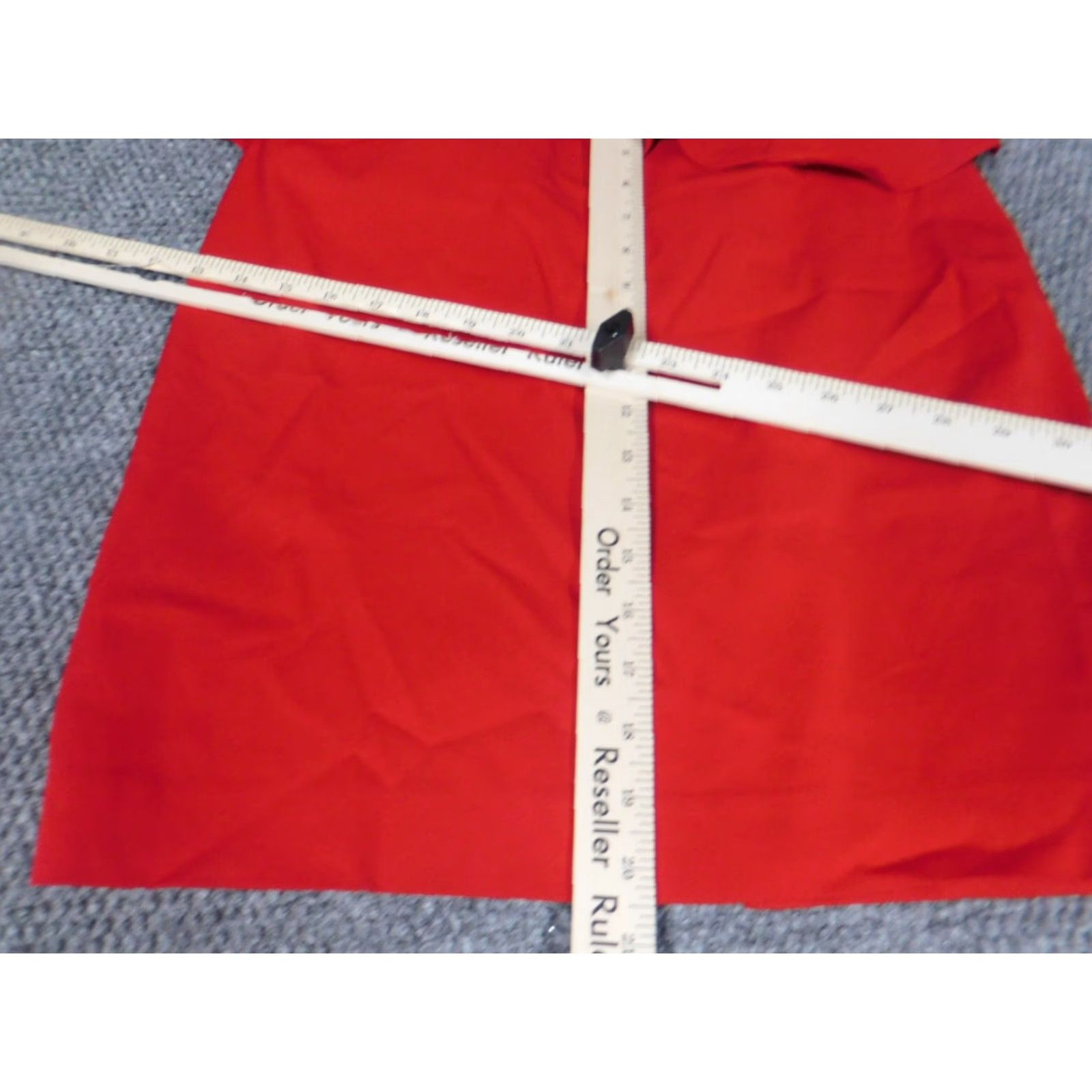 Express Express Skirt Womens 4 Red A-Line Zip Knee Length Knit Casual Vintage No Size 27" / US 4 / IT 40 - 4 Thumbnail