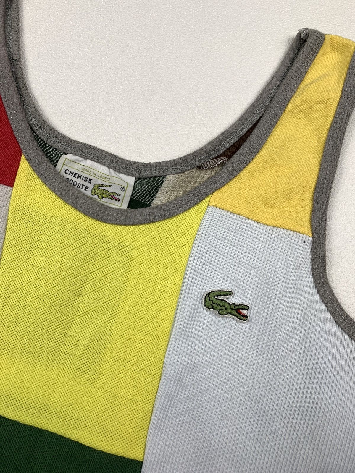 Lacoste Chemise Lacoste Sleeveles Colorblocked Patchwork Size US M / EU 48-50 / 2 - 2 Thumbnail