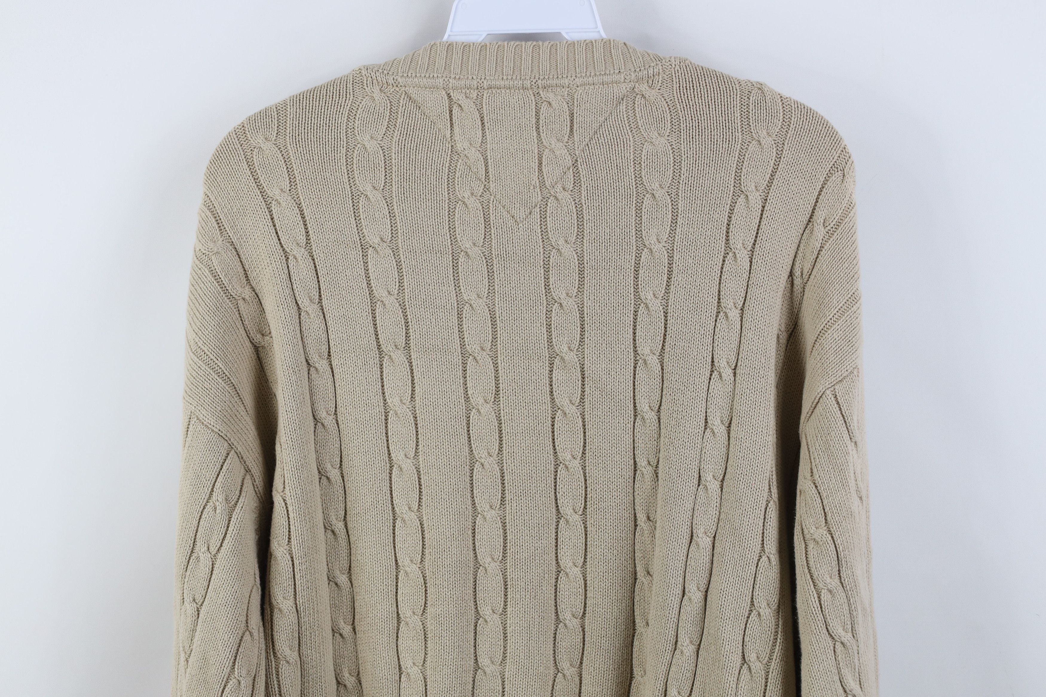 Tommy Hilfiger Vintage 90s Tommy Hilfiger Cable Knit Crewneck Sweater Size US XL / EU 56 / 4 - 10 Thumbnail