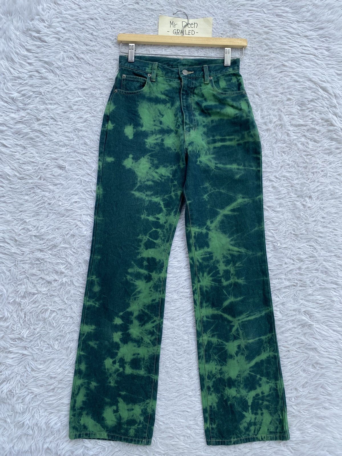 Japanese Brand Vintage 90s Japanese Brand Tie Dye Flash Jeans Pants Size US 27 - 4 Thumbnail