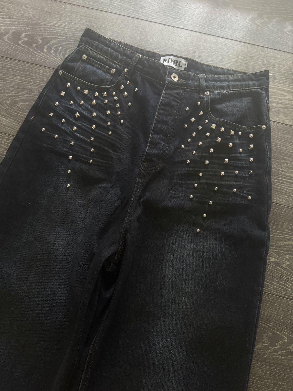 HMDD × The GV Gallery NOHL Studded Denim Size US 34 / EU 50 - 2 Thumbnail