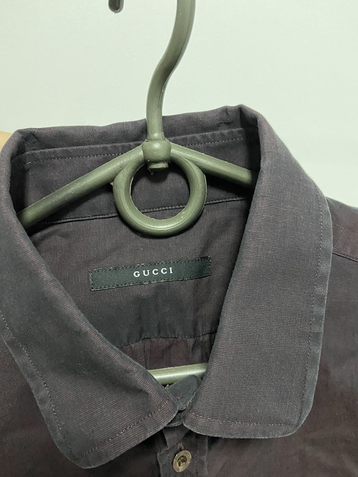 Gucci × Vintage Gucci Vintage Buttons White Classic luxury shirts Size US L / EU 52-54 / 3 - 5 Thumbnail
