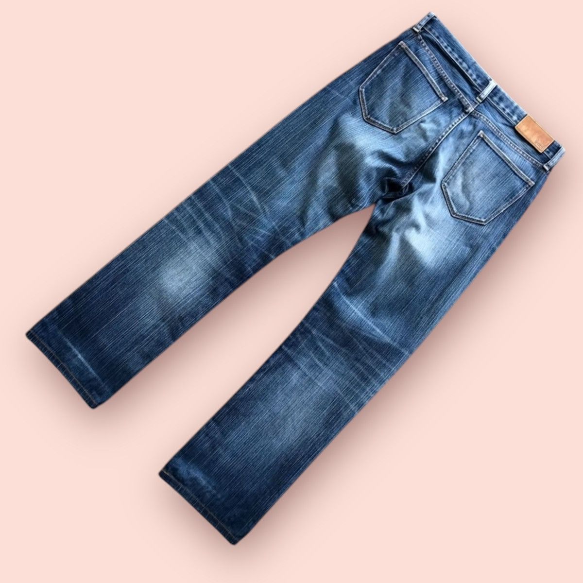 Jun Takahashi × Uniqlo VINTAGE UNIQLO S-001 DISTRESSED SLIM FIT STRAIGHT JEANS Size US 31 - 24 Thumbnail