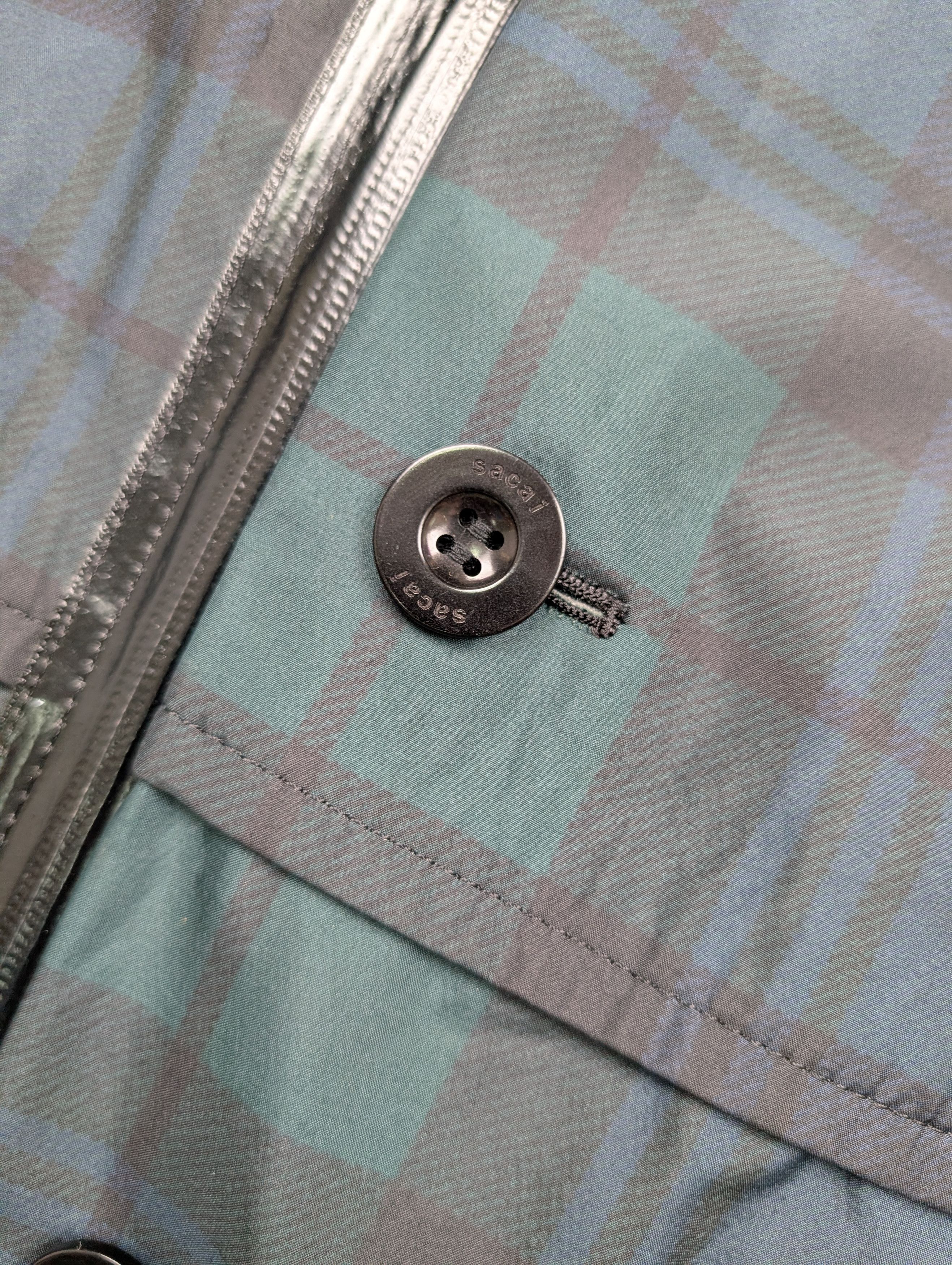 Sacai Sacai Blue And Green Plaid Jacket Size US S / EU 44-46 / 1 - 6 Thumbnail