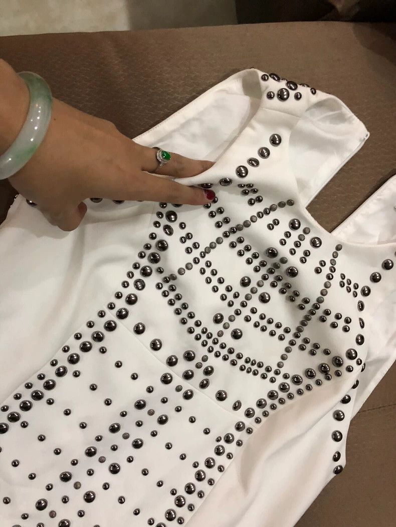 Versace Versace Nailed beaded dress Size S / US 4 / IT 40 - 9 Thumbnail