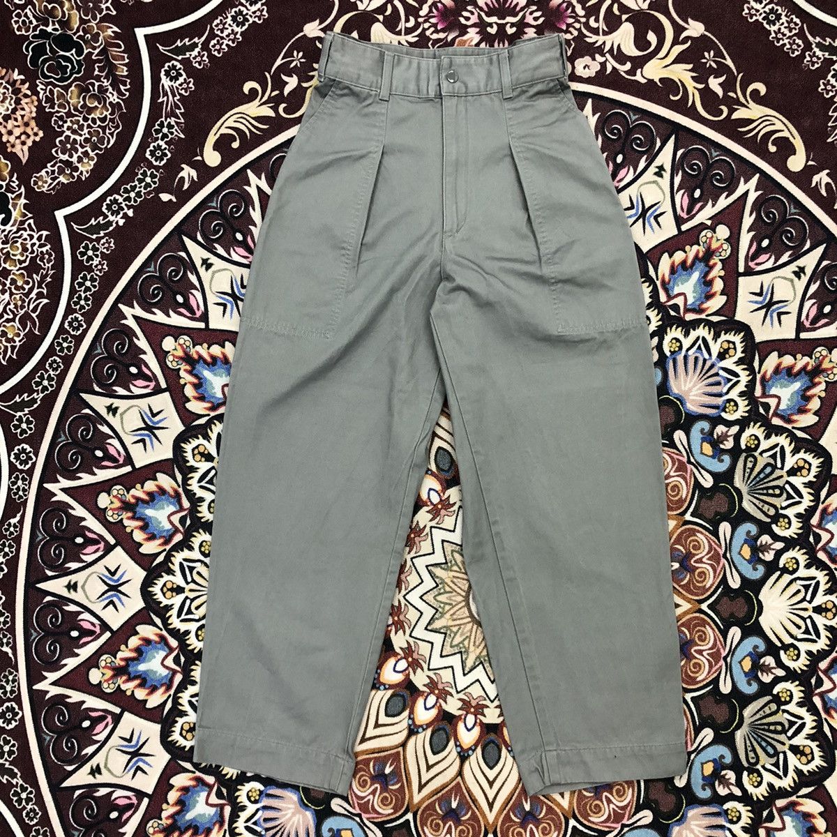 Christophe Lemaire × Japanese Brand × Uniqlo Uniqlo X Lemaire Pleated Baker Fatigue Pants Size 25" / US 0 / IT 36 - 5 Thumbnail