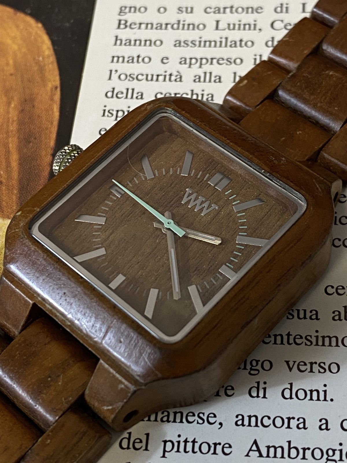 WeWood WeWood Jupiter Square Face Natural Wooden Watch Size ONE SIZE - 3 Thumbnail