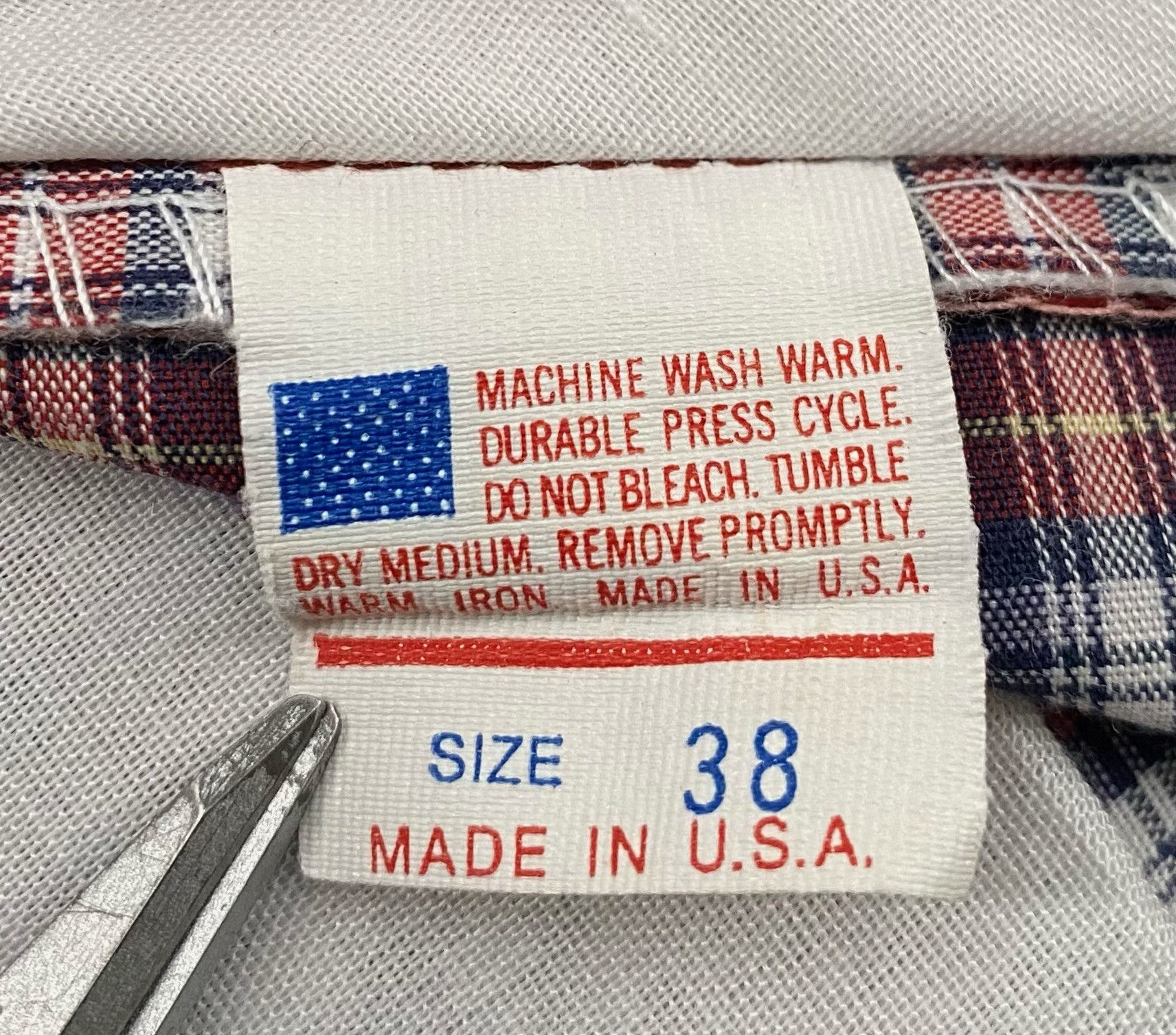 Vintage 70’s Higgins Plaid Slacks Shorts Men’s Size 38 USA Made Size US 38 / EU 54 - 5 Thumbnail