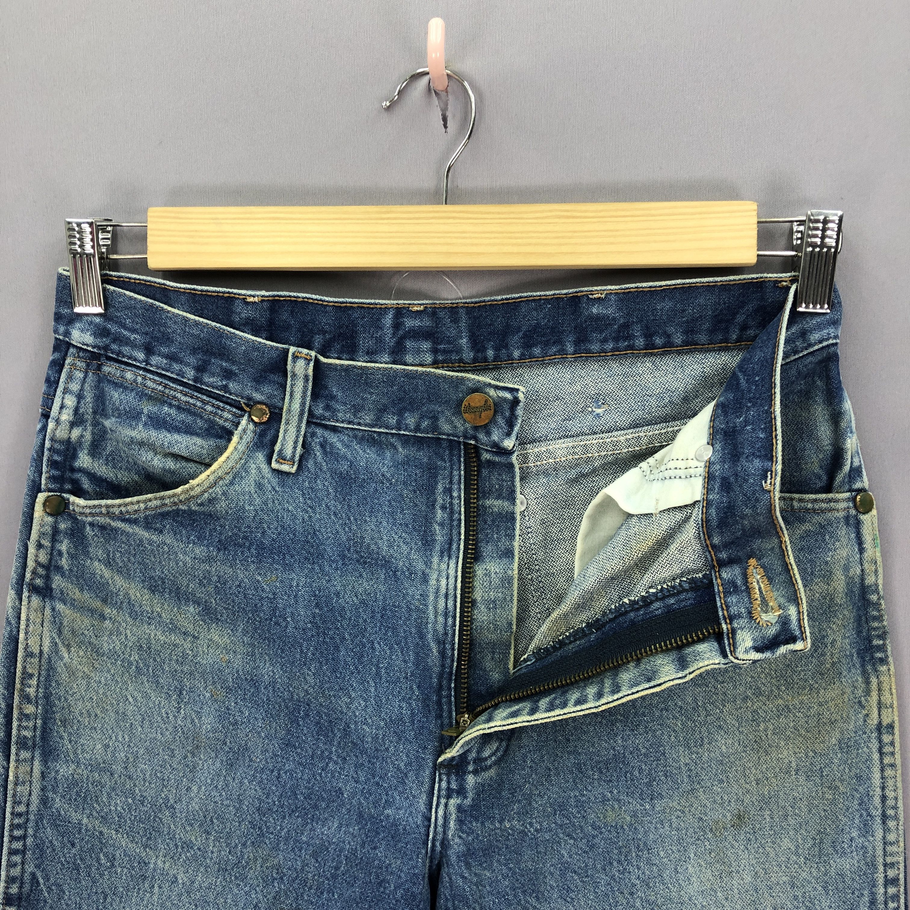 Wrangler Vintage 90s Wrangler Ripped Jeans Faded Light Wash Denim Size US 30 / EU 46 - 5 Thumbnail