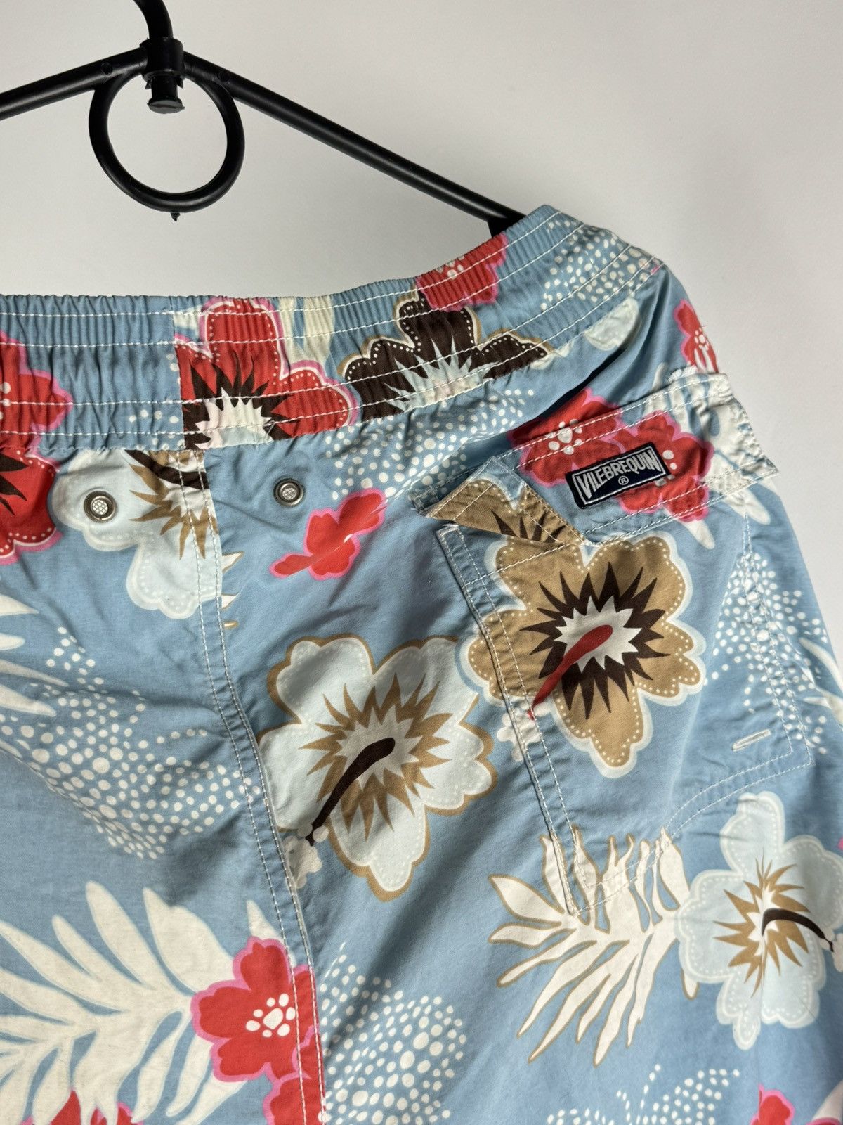 Vilebrequin Vilebrequin Floral Swim Shorts Blue Hawaiian Print Size US 38 / EU 54 - 4 Thumbnail