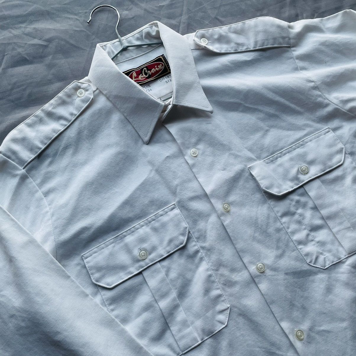 Japanese Brand × Vintage Vintage Solid Cotton Oxford Shirt Size US L / EU 52-54 / 3 - 2 Thumbnail