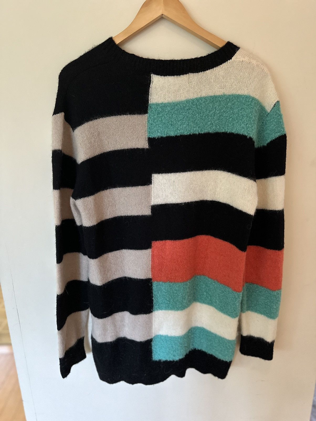 Rochambeau Rochambeau Multi Color Striped Assymetric Sweater Size US L / EU 52-54 / 3 - 2 Thumbnail