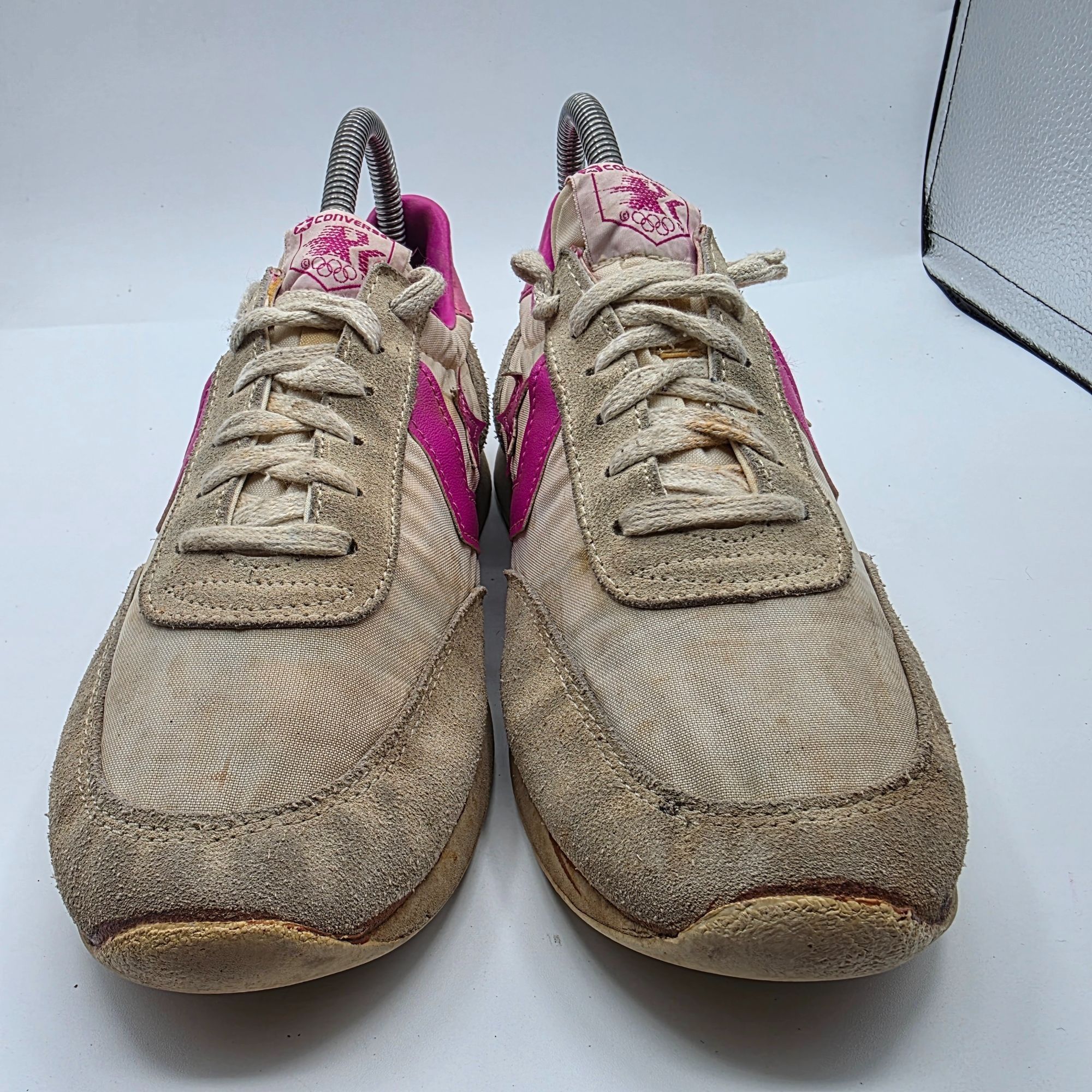 Converse Vintage 80's Converse Womens Size 5.5 Beige Pink Sneaker Sho Size US 5.5 / IT 35.5 - 2 Thumbnail