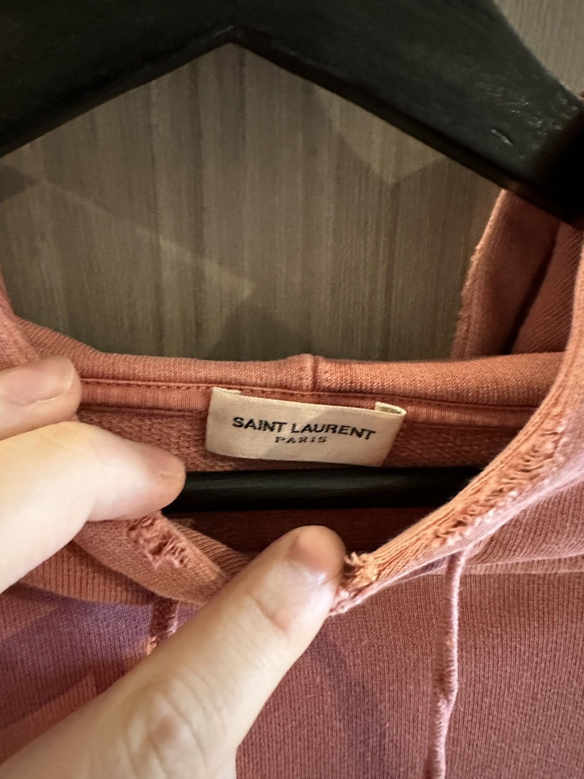 Saint Laurent Paris × Yves Saint Laurent Saint Laurent pink oversized hoodie Size US S / EU 44-46 / 1 - 2 Thumbnail