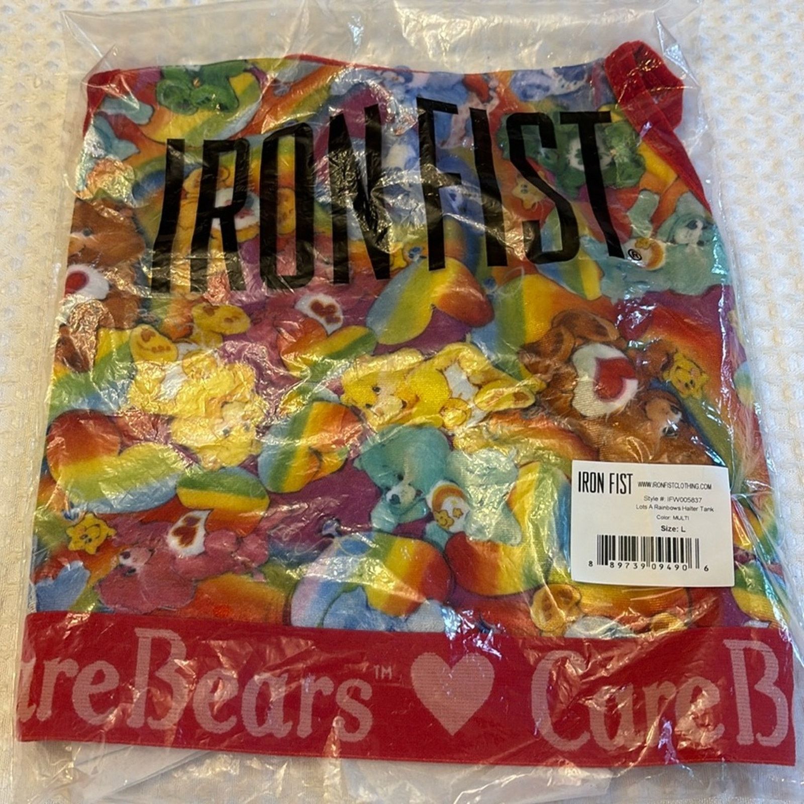 Iron Fist Iron Fist Care Bears Lots A Rainbows Velvet Halter Tank Crop Size L / US 10 / IT 46 - 3 Thumbnail