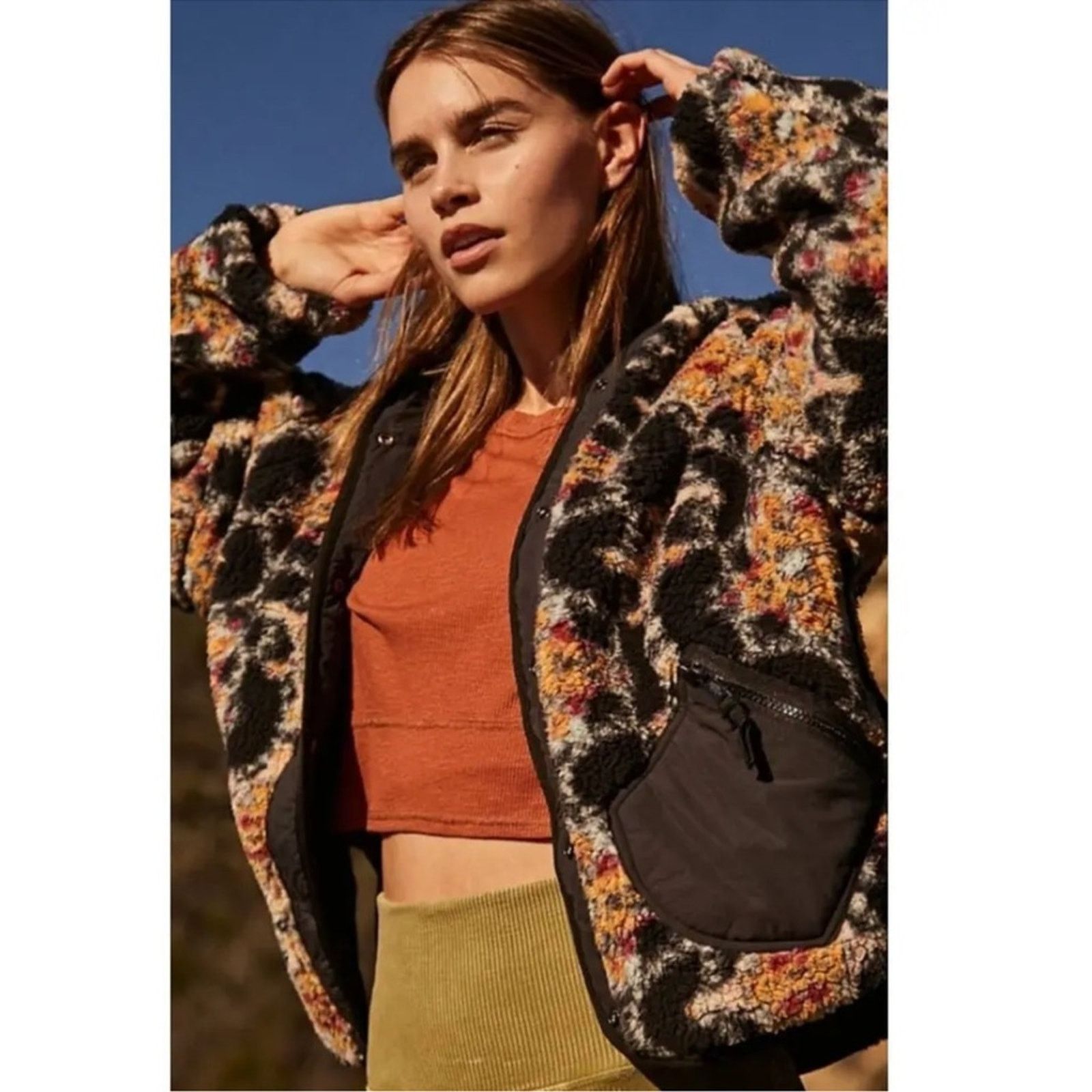 Free People Free People Movement Elevation Jacquard Reversible Jacket Size L / US 10 / IT 46 - 1 Thumbnail