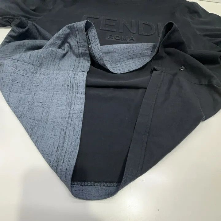 Fendi Fendi Simple Comfortable Casual Short Sleeve T-Shirt -2507 Size US XL / EU 56 / 4 - 8 Thumbnail