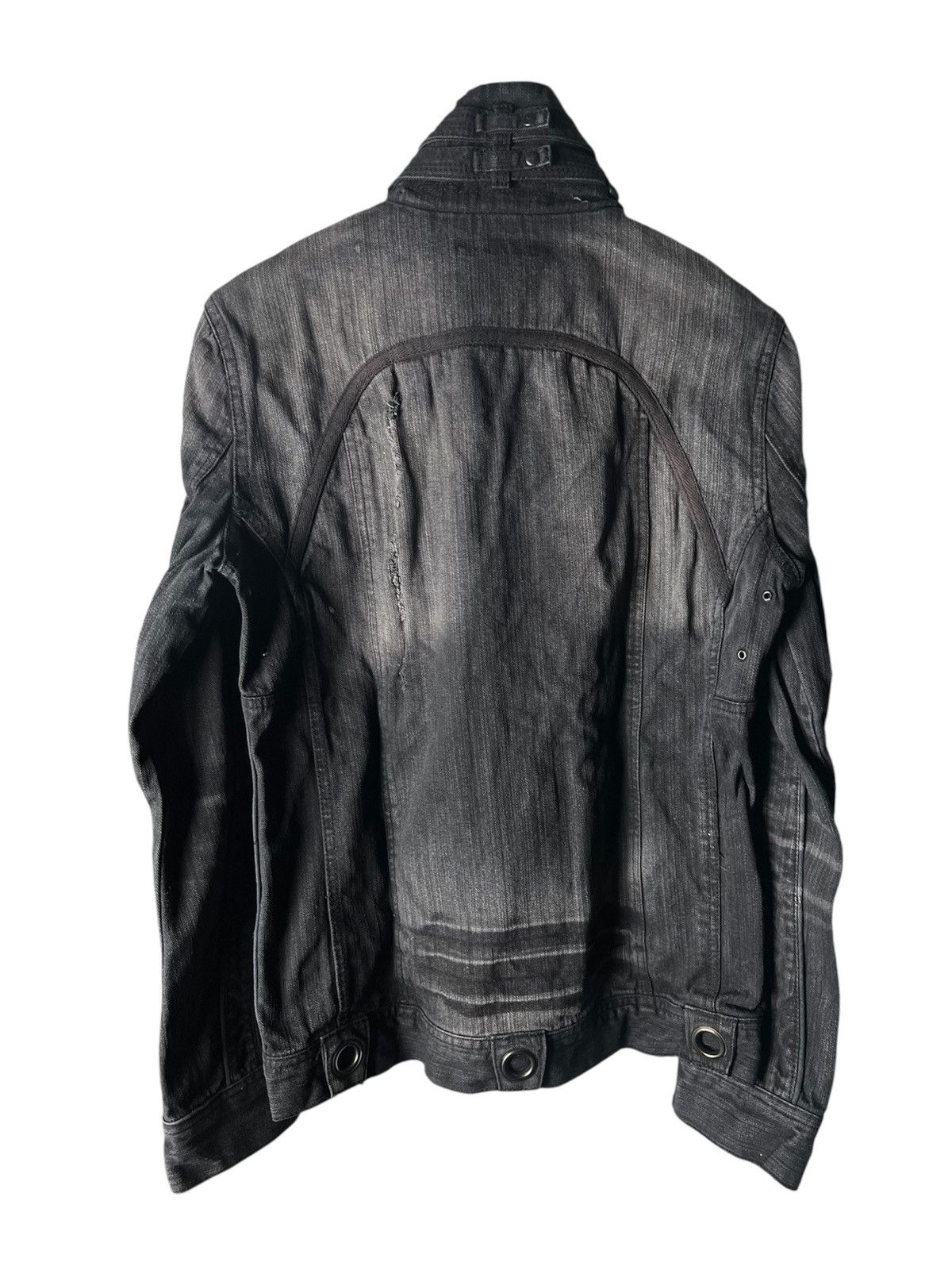 If Six Was Nine In The Attic Bondage Biker Denim Jacket Vkei Lgb style Size US L / EU 52-54 / 3 - 2 Thumbnail