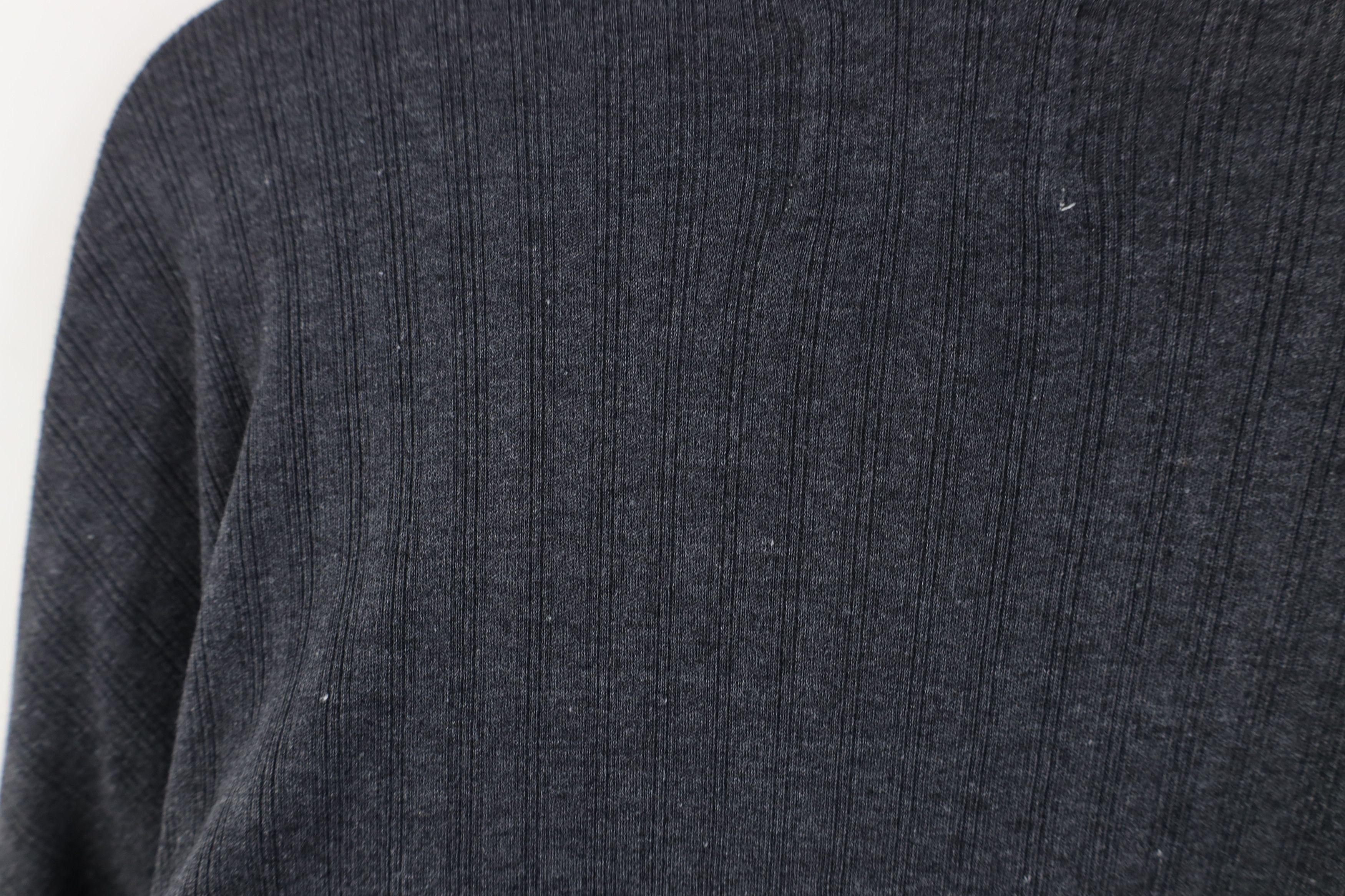 Vintage Vintage 90s Streetwear Knit Long Sleeve Henley T-Shirt Gray Size US XL / EU 56 / 4 - 10 Thumbnail