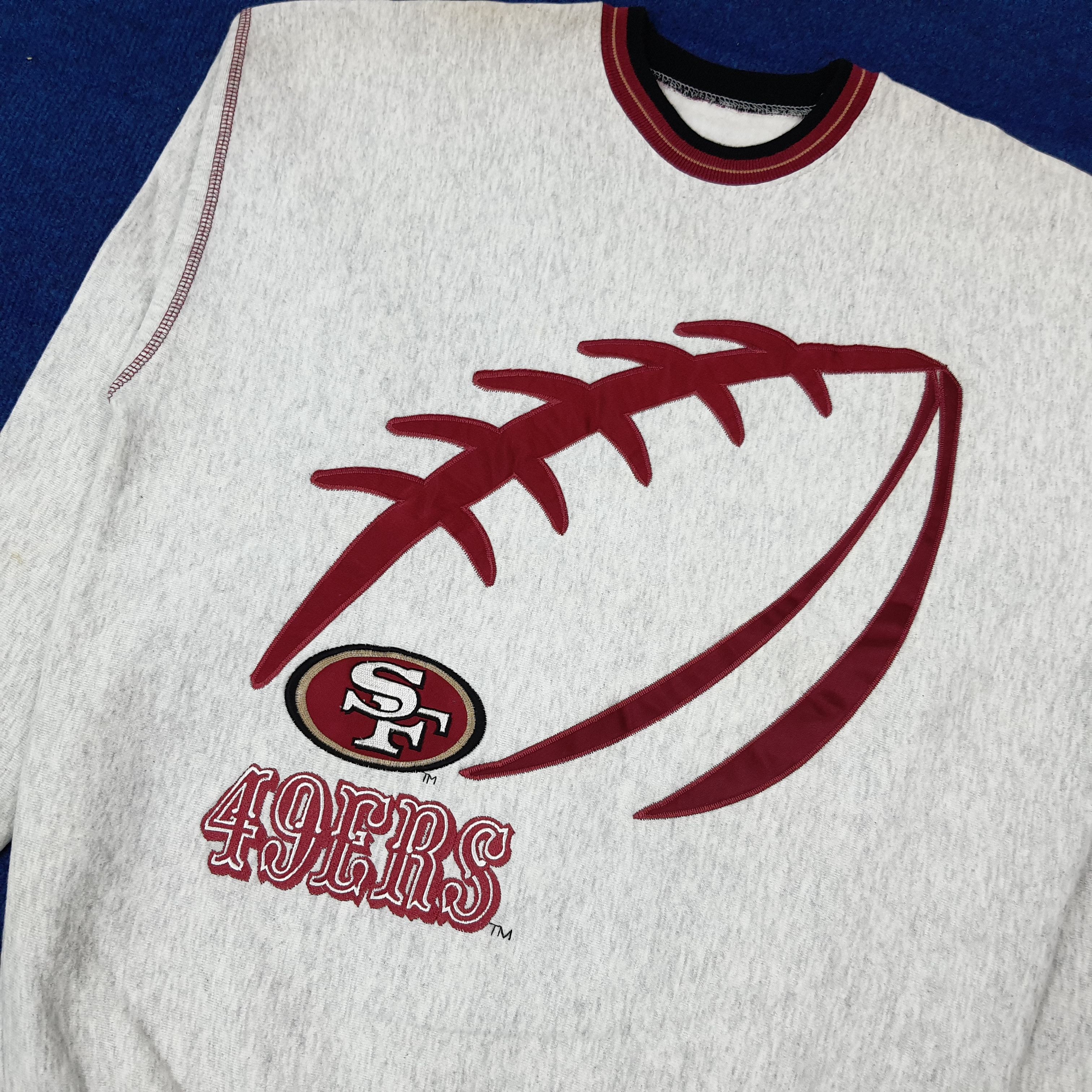 NFL Vintage San Francisco 49ers NFL Team Sweatshirt C269N5 Size US M / EU 48-50 / 2 - 2 Thumbnail