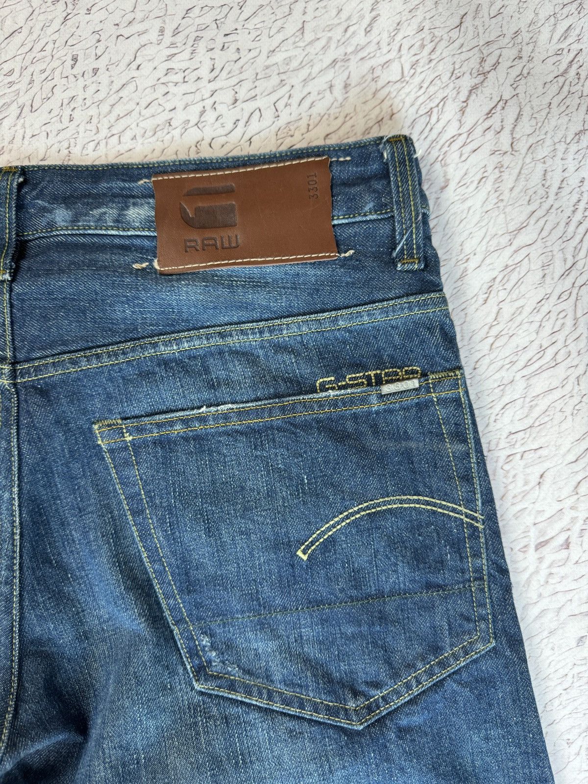 G-Star Raw 3301 Tapered Jeans Dark Wash Blue | Mainline