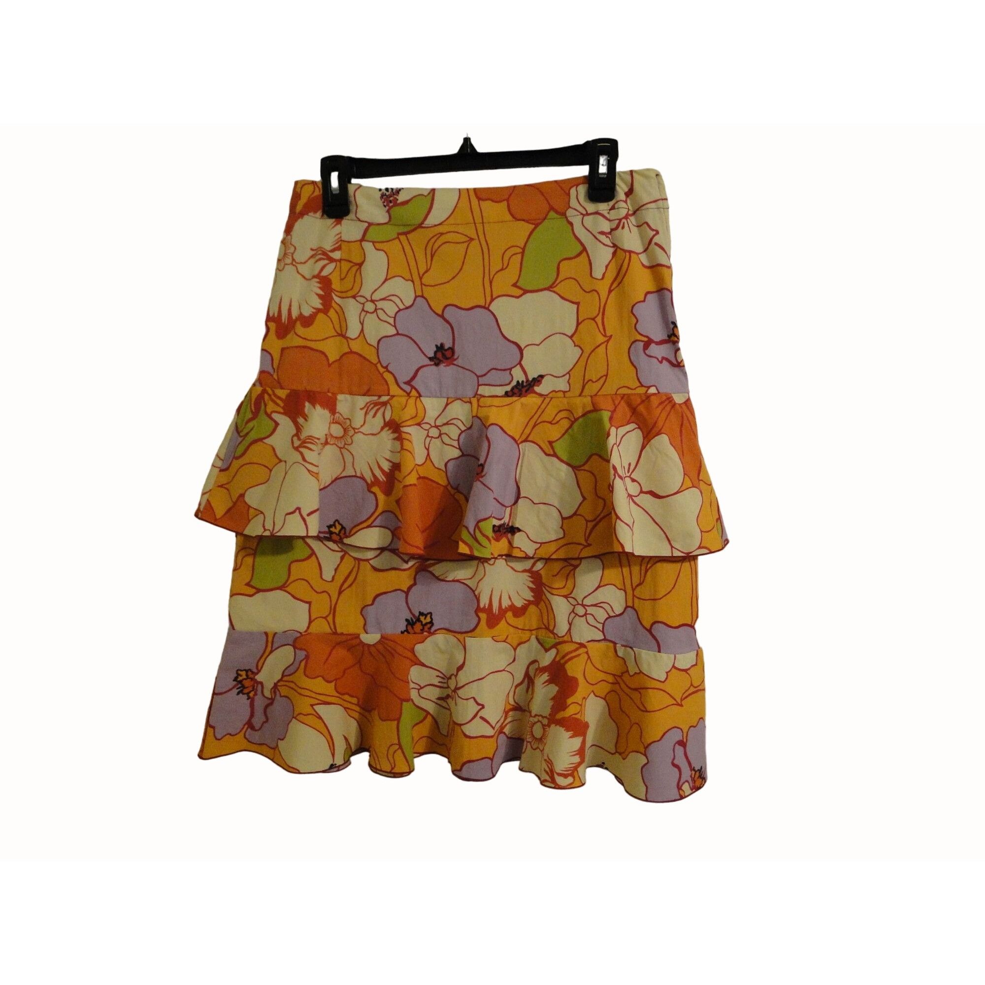 Globe-Trotter Globe Trotter Bali Top Skirt Set XL L Orange Beaded Snap Ruf Size XL / US 12-14 / IT 48-50 - 7 Thumbnail