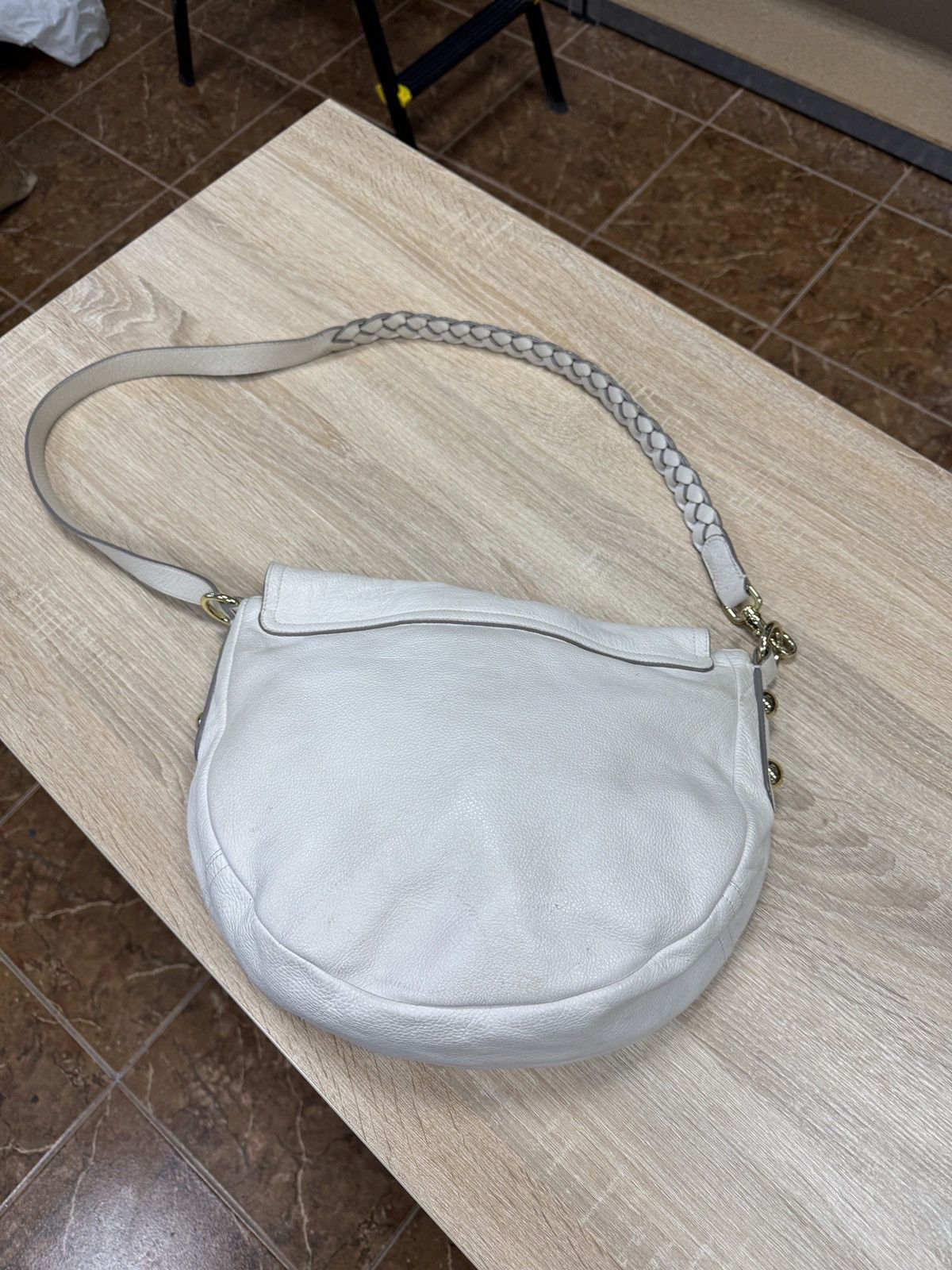 Mulberry 🇬🇧 Mulberry Daria Hobo White Leather Shoulder Bag Tree Logo Size ONE SIZE - 6 Thumbnail