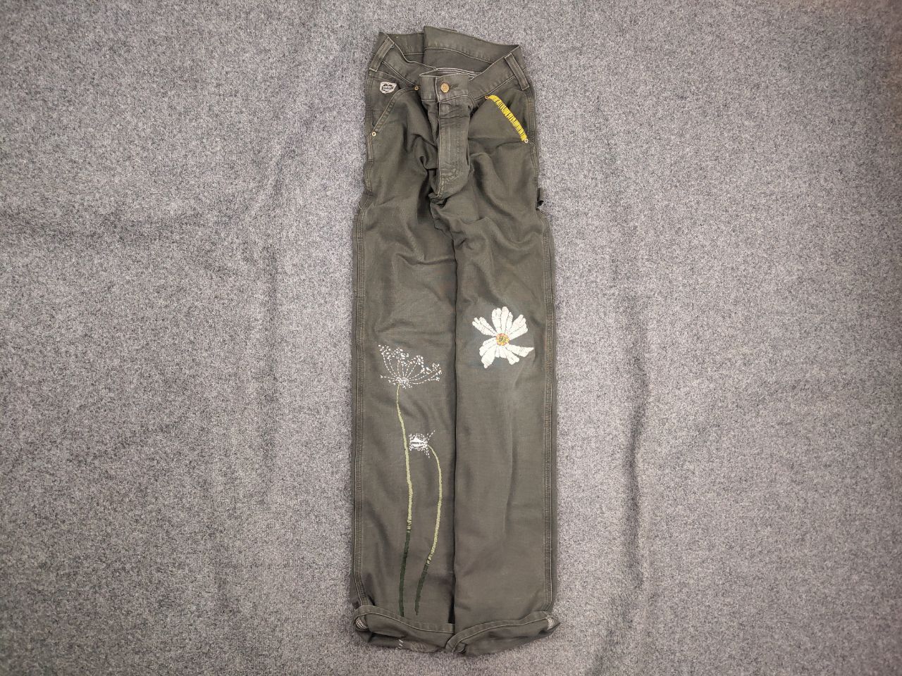 Carhartt Rare Vintage Carhartt Logo Relaxed Carpenter Canvas Pants Size US 36 / EU 52 - 1 Thumbnail