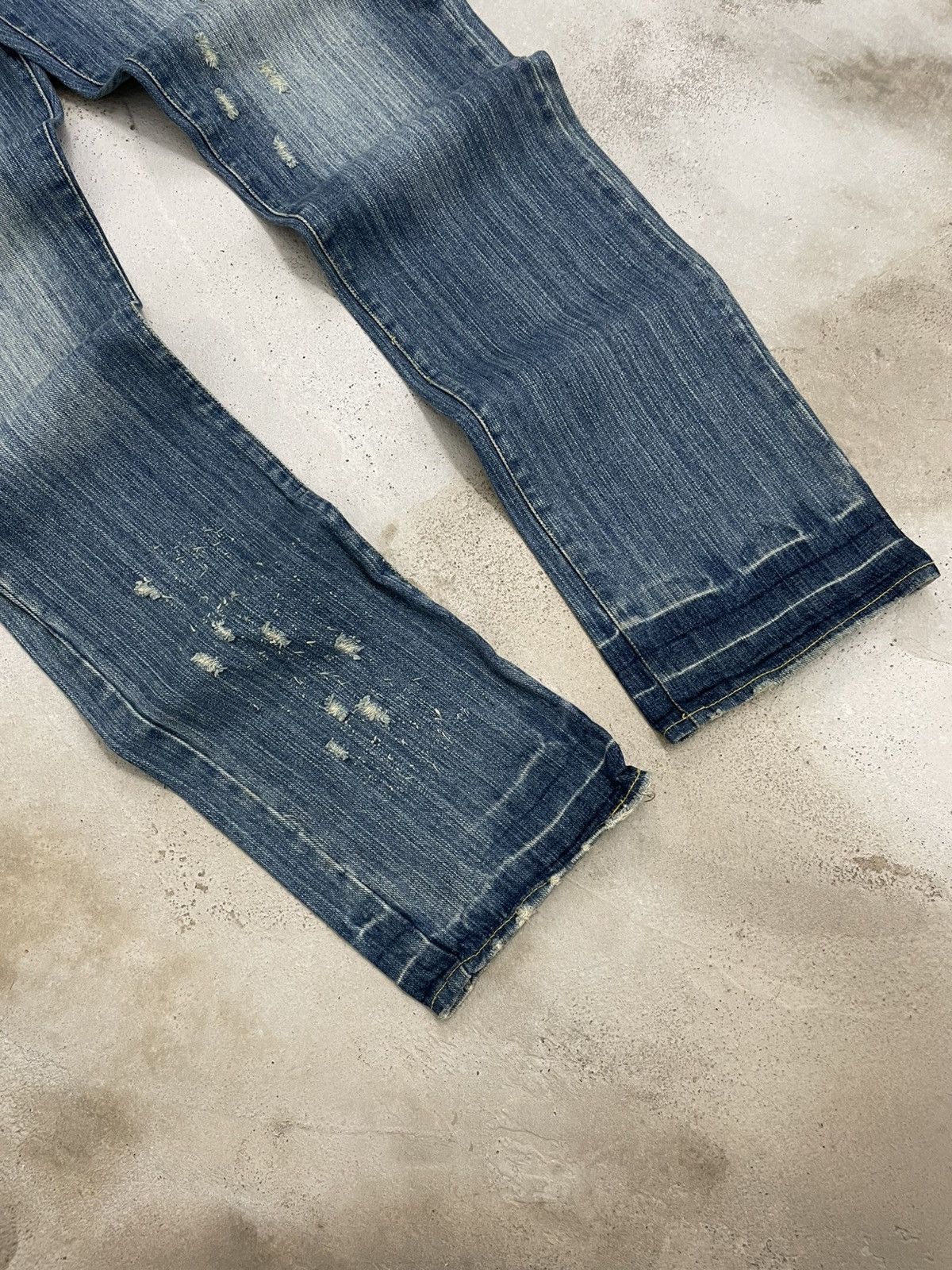 Japanese Brand Japan Armee Francaise Distressed Patchwork Liberation Denim Size US 32 / EU 48 - 3 Thumbnail