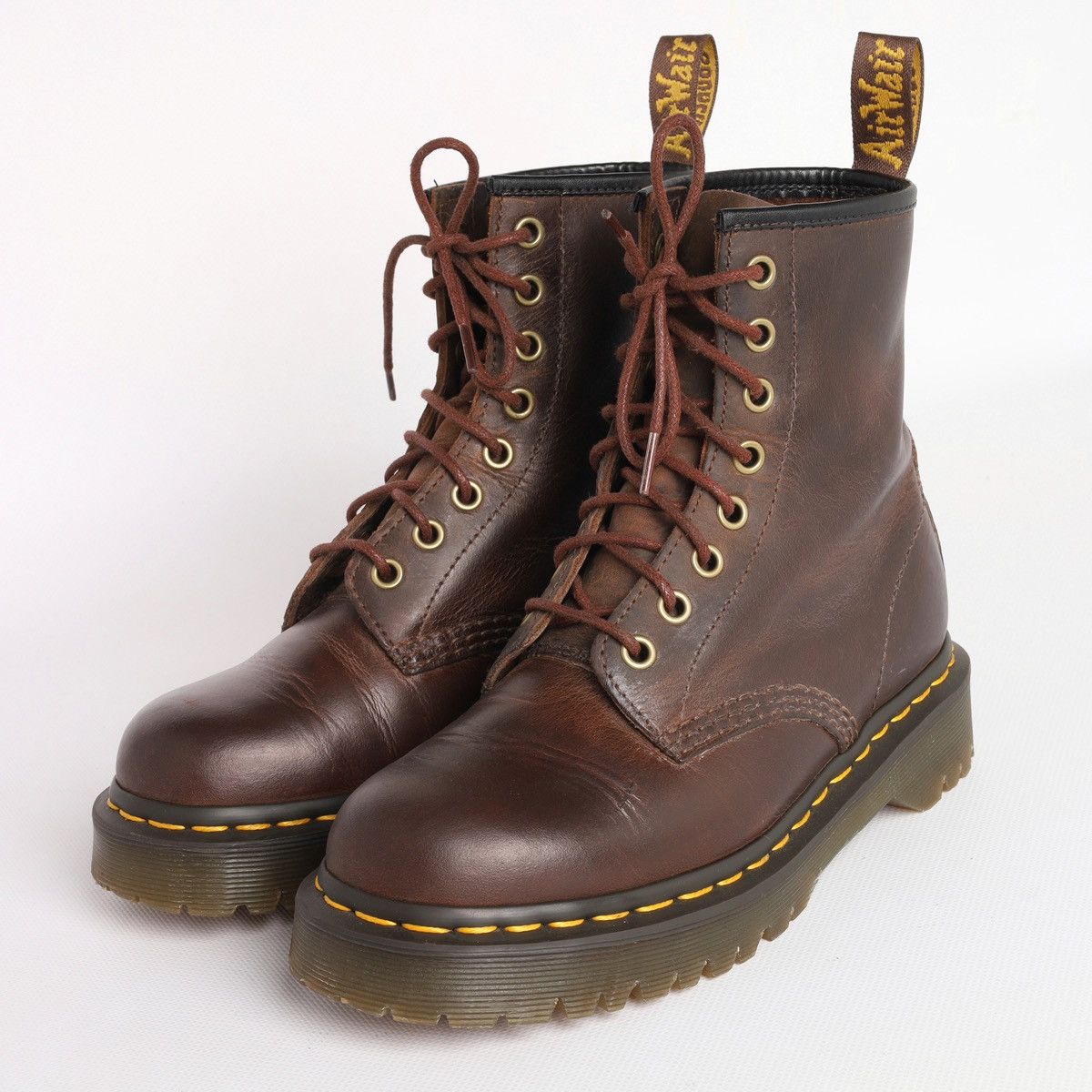 Dr. Martens Dr Martens 1460 Bex Brown Leather Boots Shoes Size US 7 / IT 37 - 11 Thumbnail