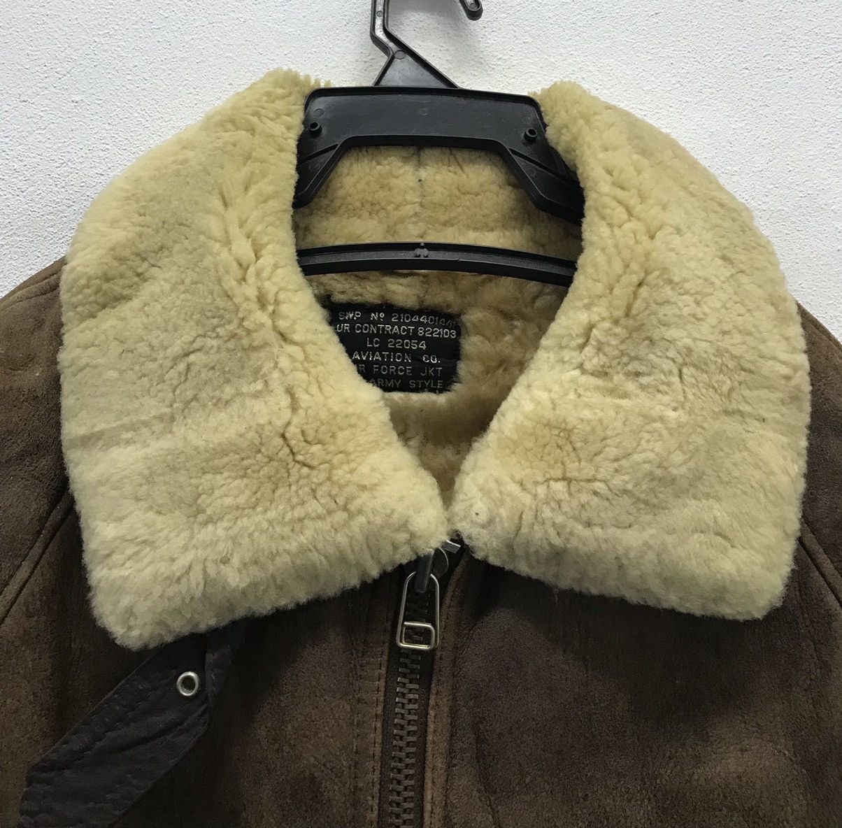 Vintage Vintage Air Force Jkt US Army Style Leather Jacket Size US L / EU 52-54 / 3 - 3 Thumbnail