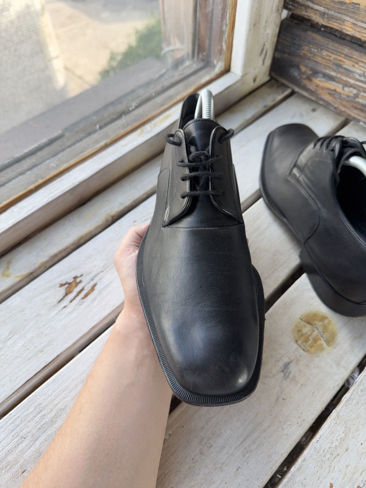 Bally Bally Styleflex Black Leather Derby Shoes –8.5 UK / 9.5 US Size US 9.5 / EU 42-43 - 2 Thumbnail