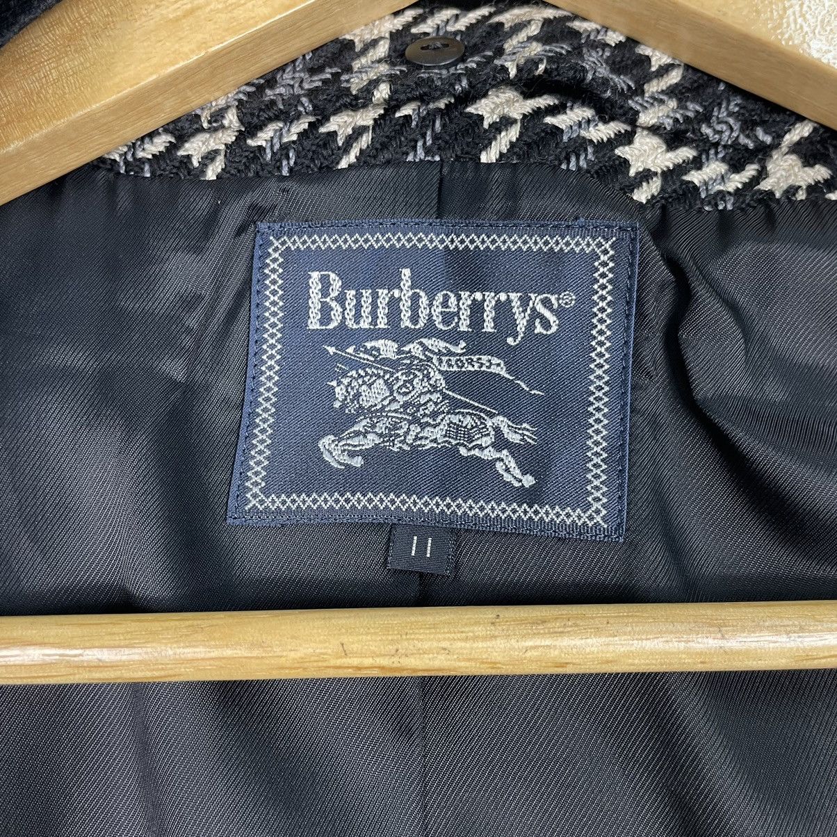 Burberry × Vintage 💥90s BURBERRYS CHECKED BLACK WHITE JACKET Size M / US 6-8 / IT 42-44 - 15 Thumbnail
