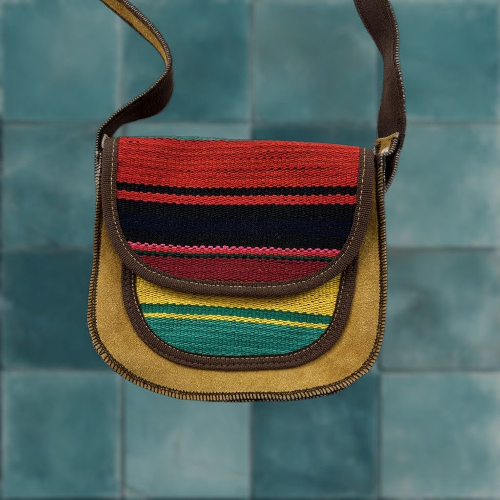 Vintage VINTAGE Kilim Shoulder Bag Purse Crossbody Handmade Moroccan Turkish Adjustable Strap 2 Size ONE SIZE - 1 Thumbnail