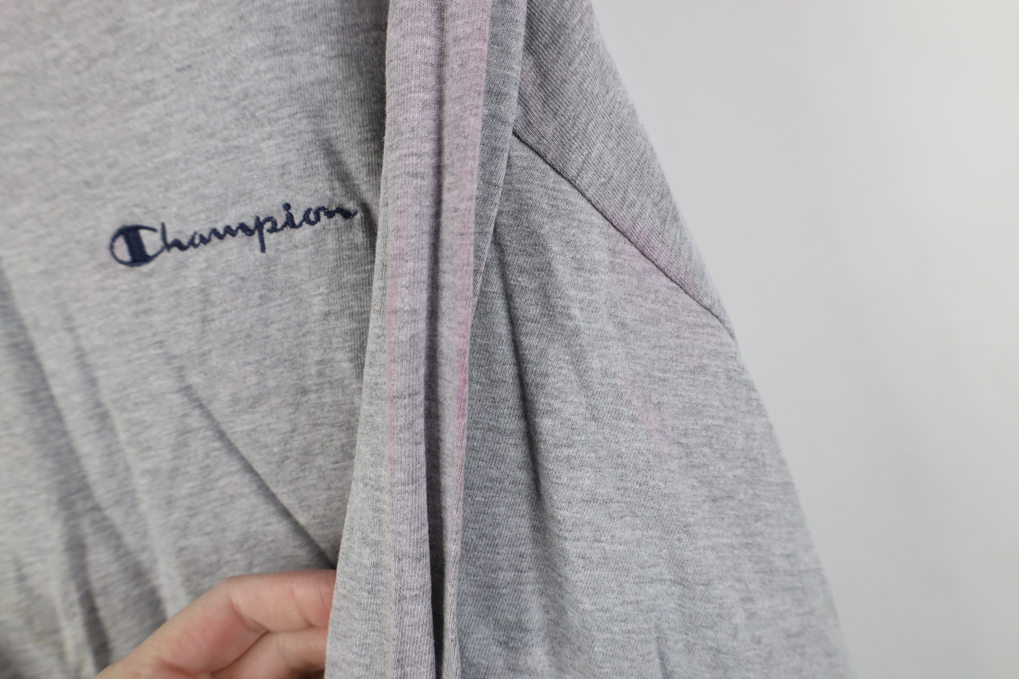 Champion Vintage 90s Champion Spell Out Long Sleeve T-Shirt Gray Size US XXL / EU 58 / 5 - 6 Thumbnail