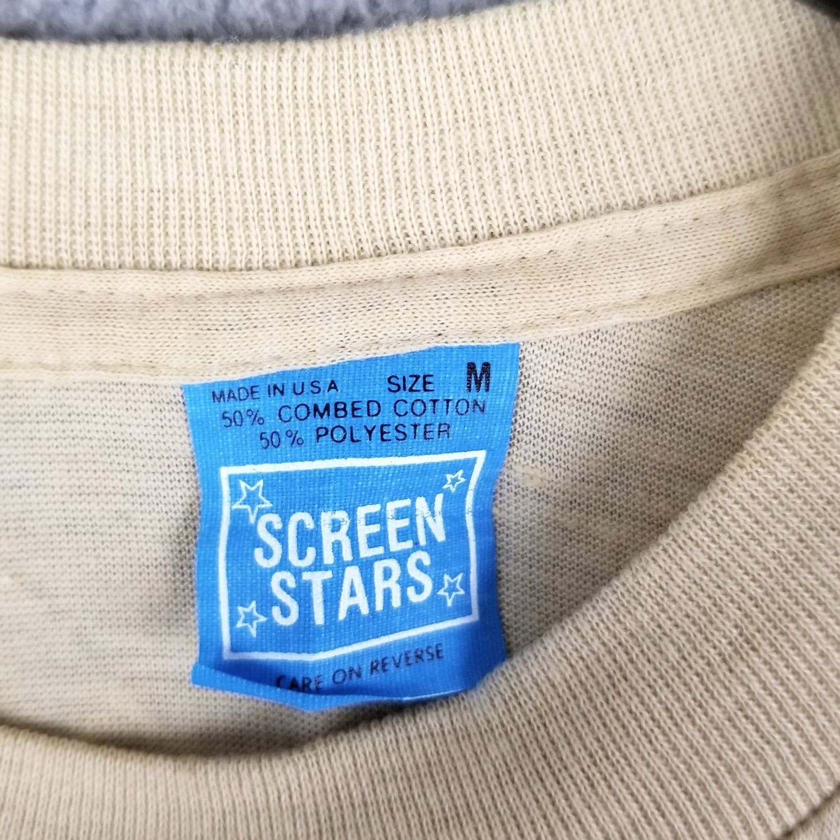 Vintage VTG ANHEUSER BUSCH BUDWEISER BEER RECYCLE Graphic Tee 1980 Medium Shirt Mens Beige Adult Medium Beer 80s Size US M / EU 48-50 / 2 - 2 Thumbnail