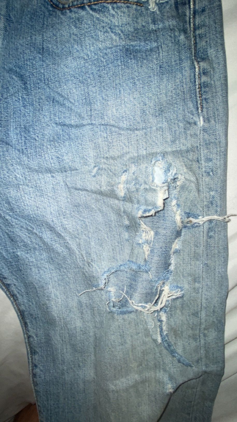 Levi's × Vintage Vintage 90s Levis 503 Faded Blue Jeans Size US 32 / EU 48 - 4 Thumbnail