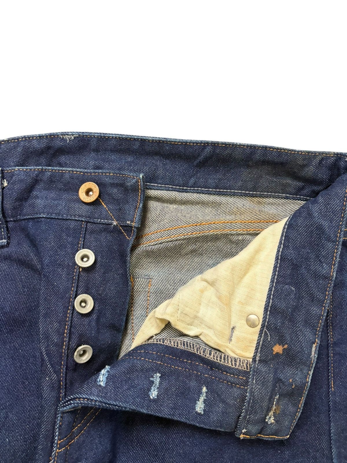 Levi's Vintage United Work Raw Denim Tapered Jeans Size US 32 / EU 48 - 5 Thumbnail