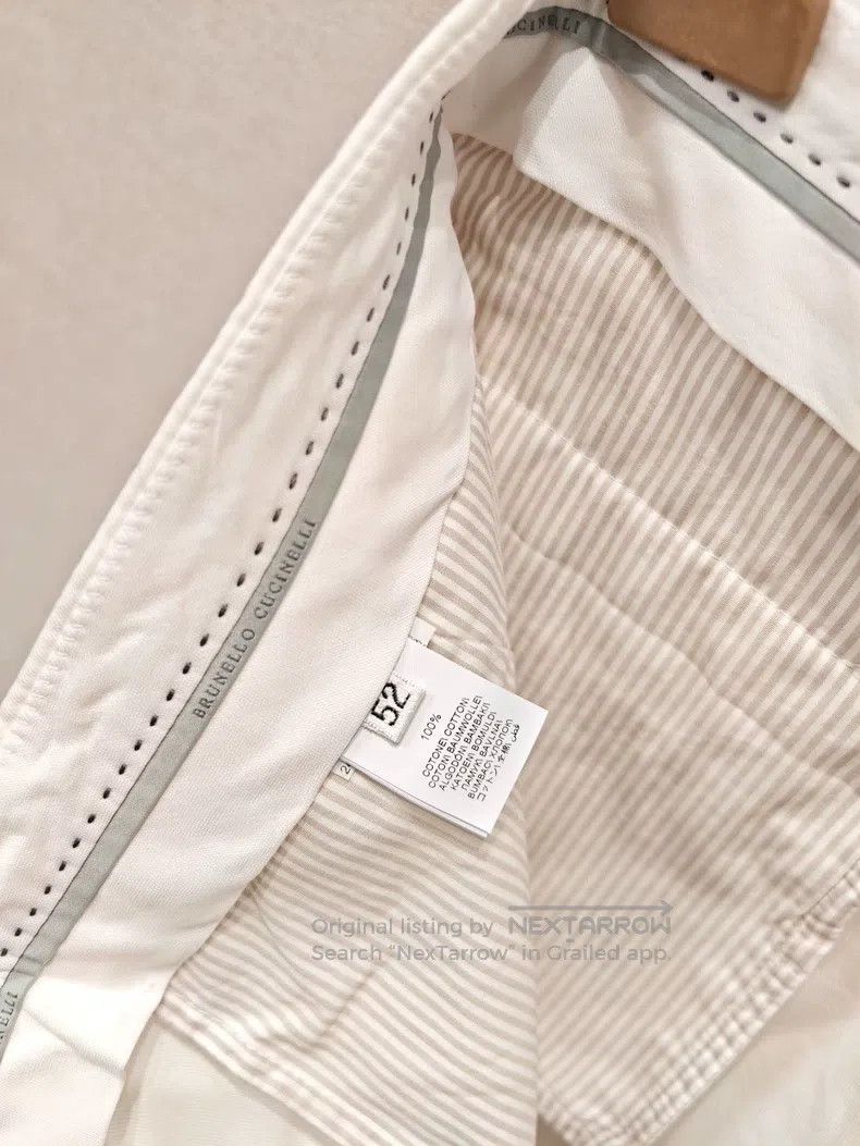 Brunello Cucinelli Brunello Cucinelli White shorts Size US 36 / EU 52 - 8 Thumbnail