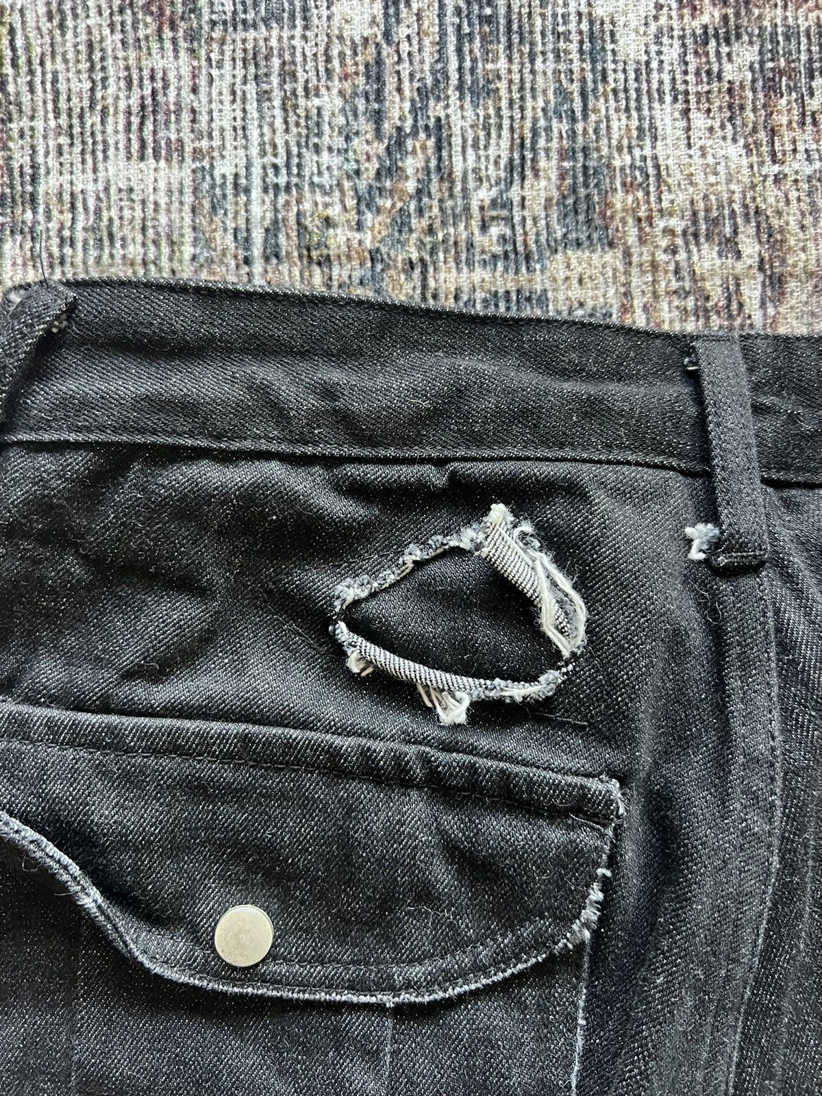Other Fait Par Lui japanese denim flared cargo Size US 30 / EU 46 - 7 Thumbnail