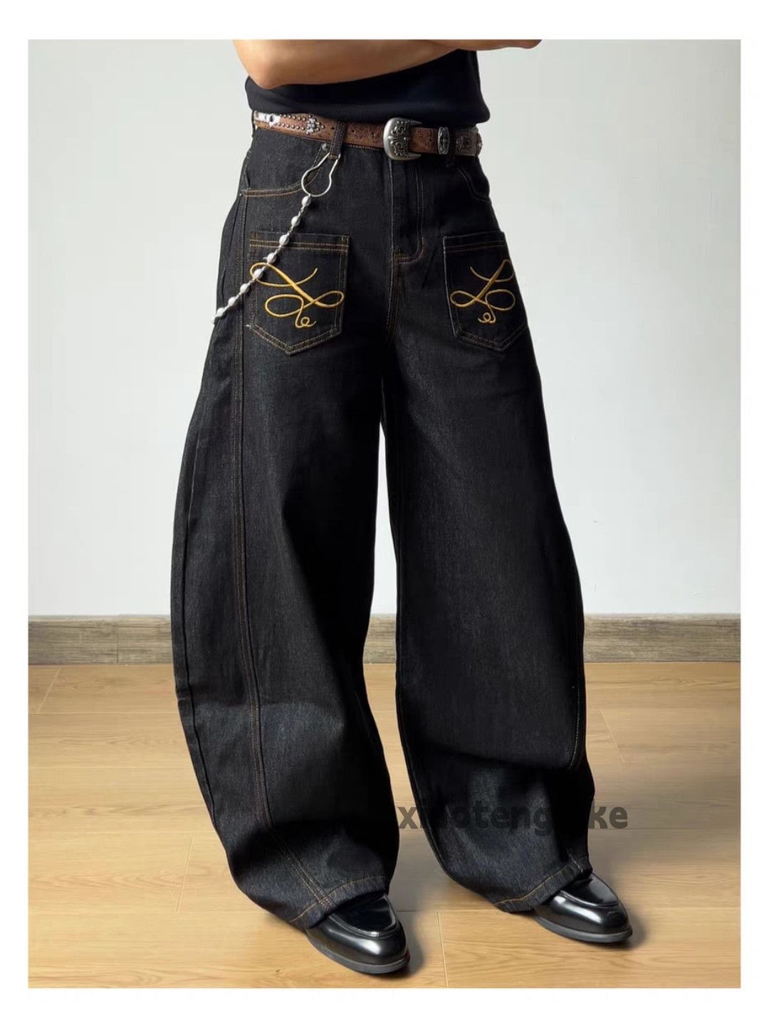 Jean xz utility skate hiphop loose baggy flared cargo jeans Size US 26 / EU 42 - 1 Thumbnail